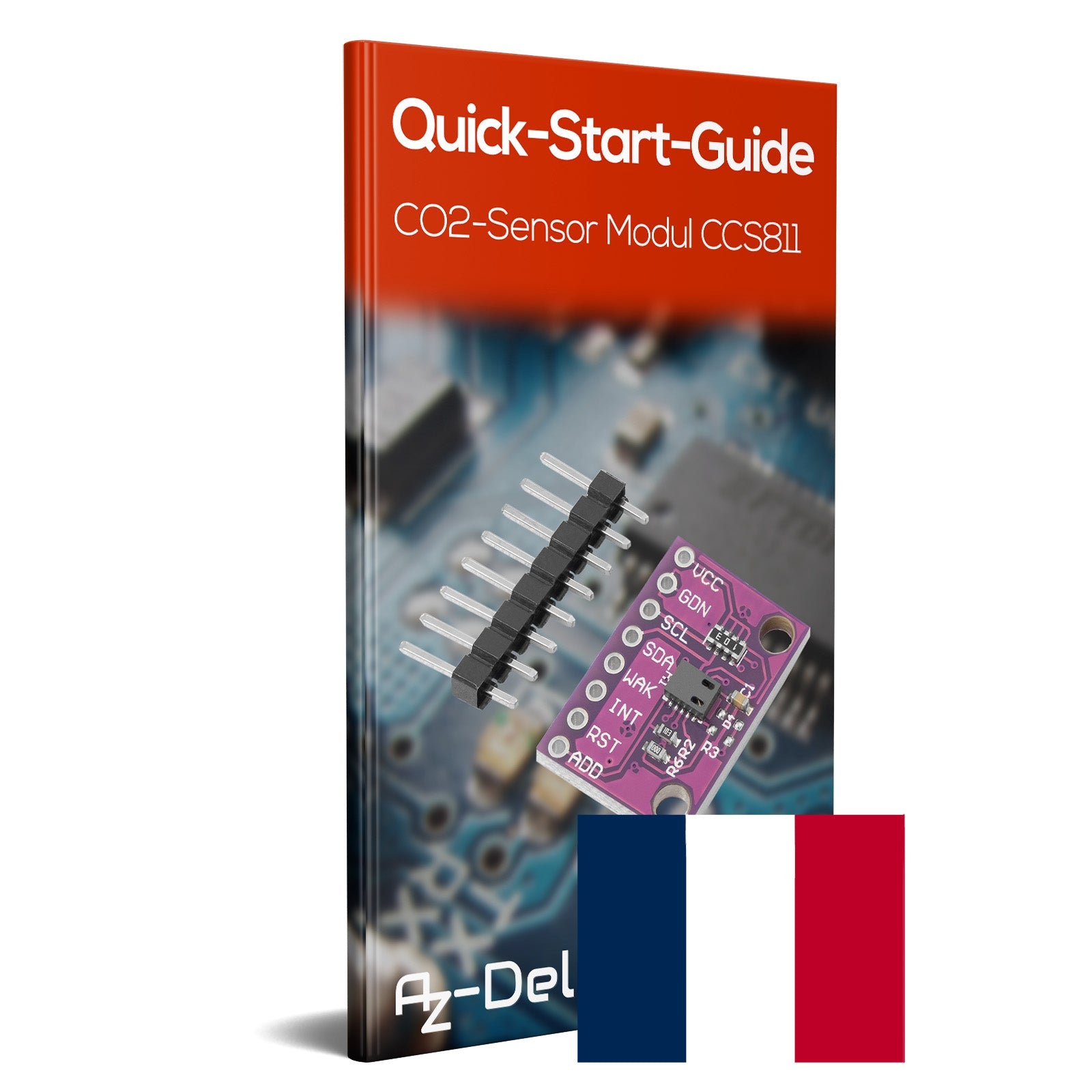Kohlendioxid-Gassensor Metalloxid CCS811 Sensor mit hochempfindlichem On-Board-Detektionssensormodul für die Luftqualität - AZ-Delivery