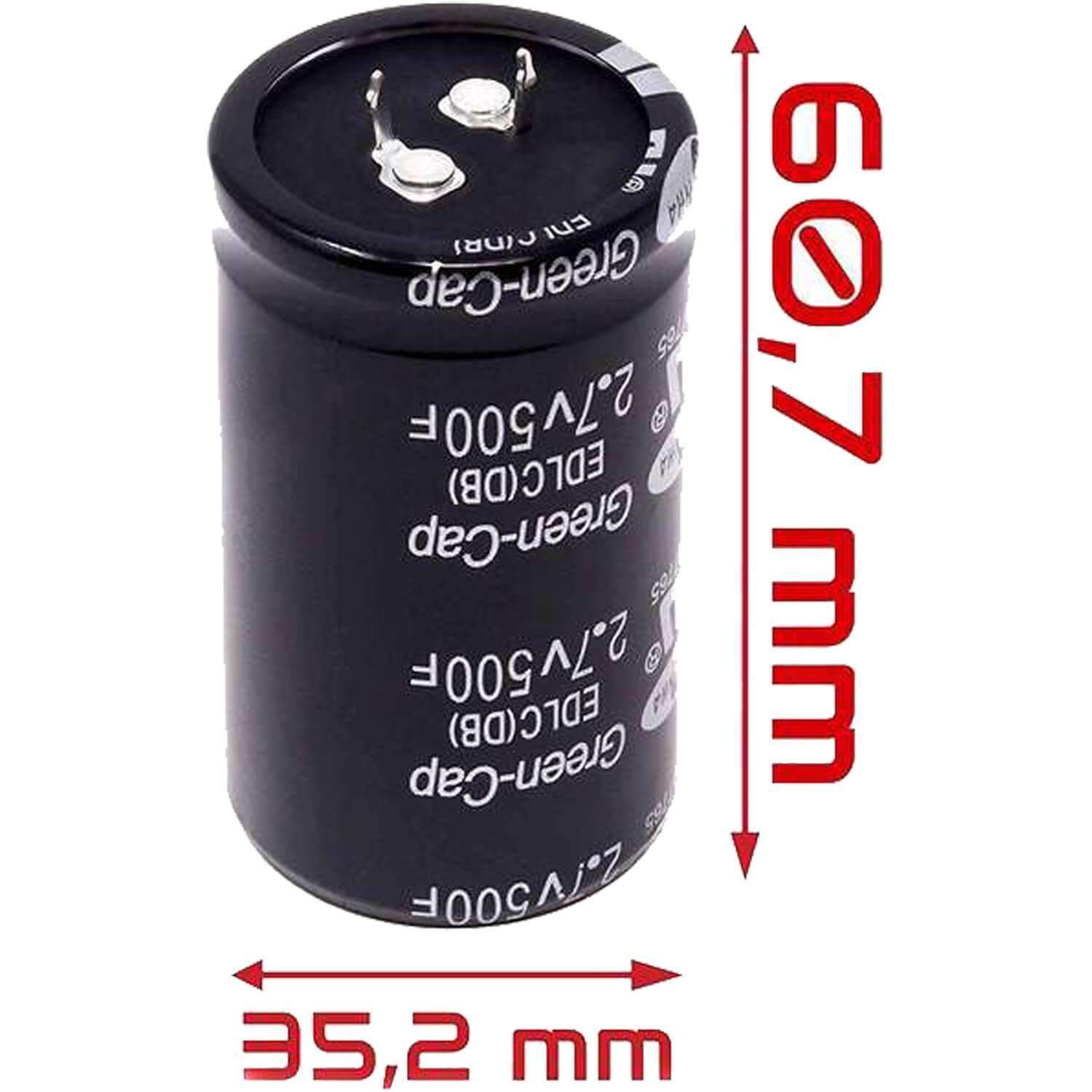 Kondensator Supercapacitor 2.7V 500 Farad - AZ-Delivery