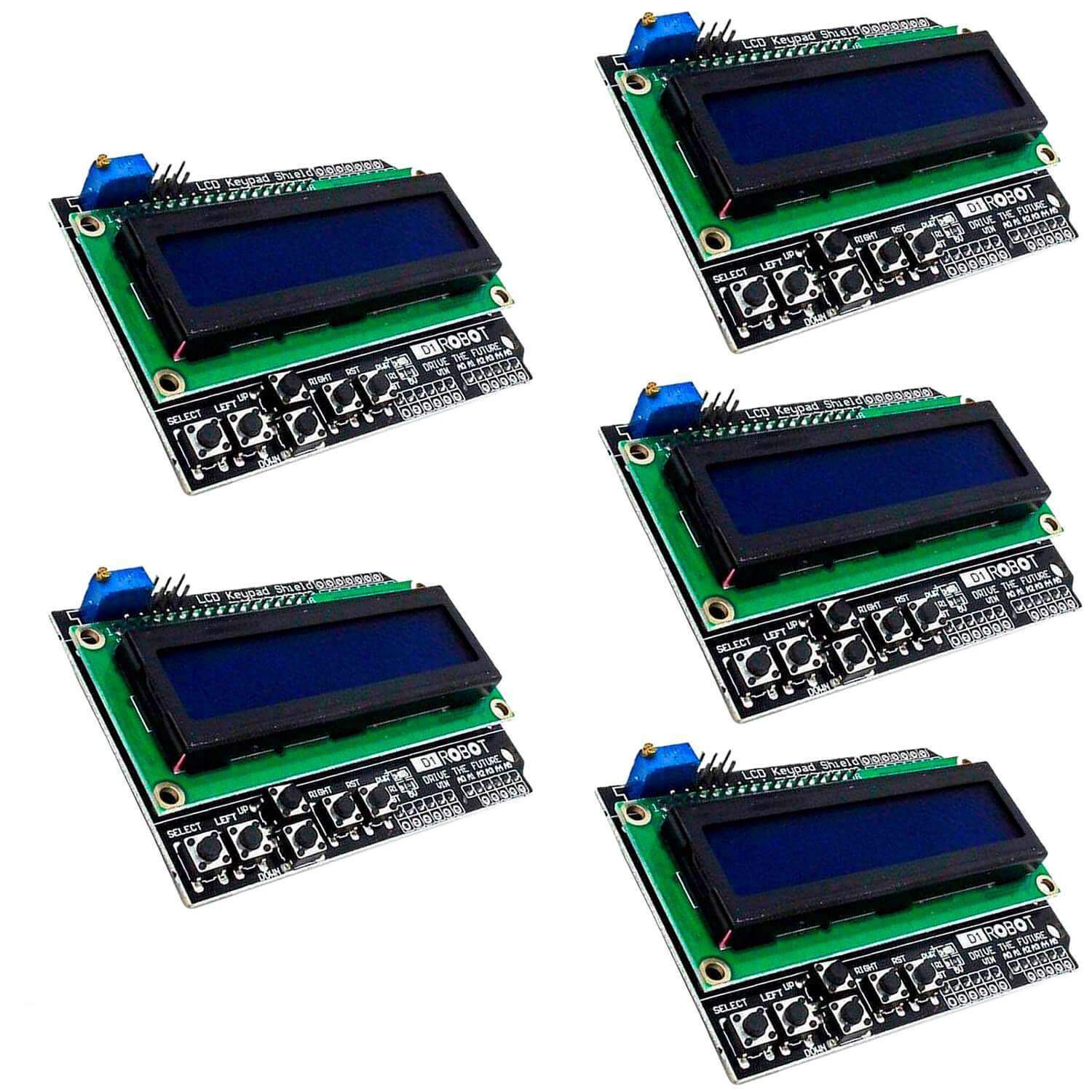 LCD1602 Display Keypad Shield HD44780 1602 Modul mit 2x16 Zeichen - AZ-Delivery