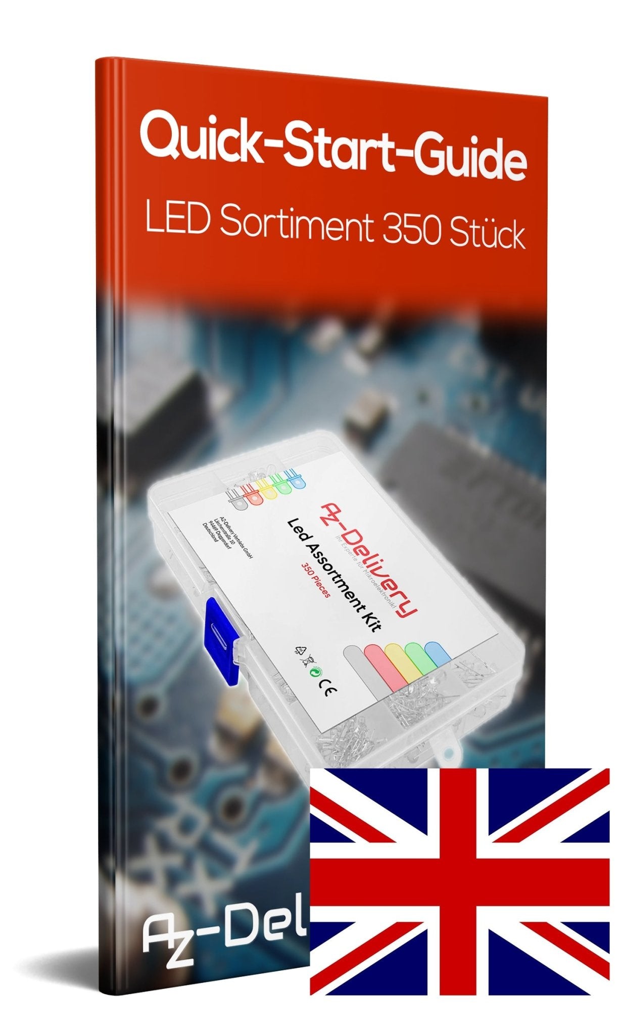 LED Leuchtdioden Sortiment, 350 Stück, 5 Farben - AZ-Delivery