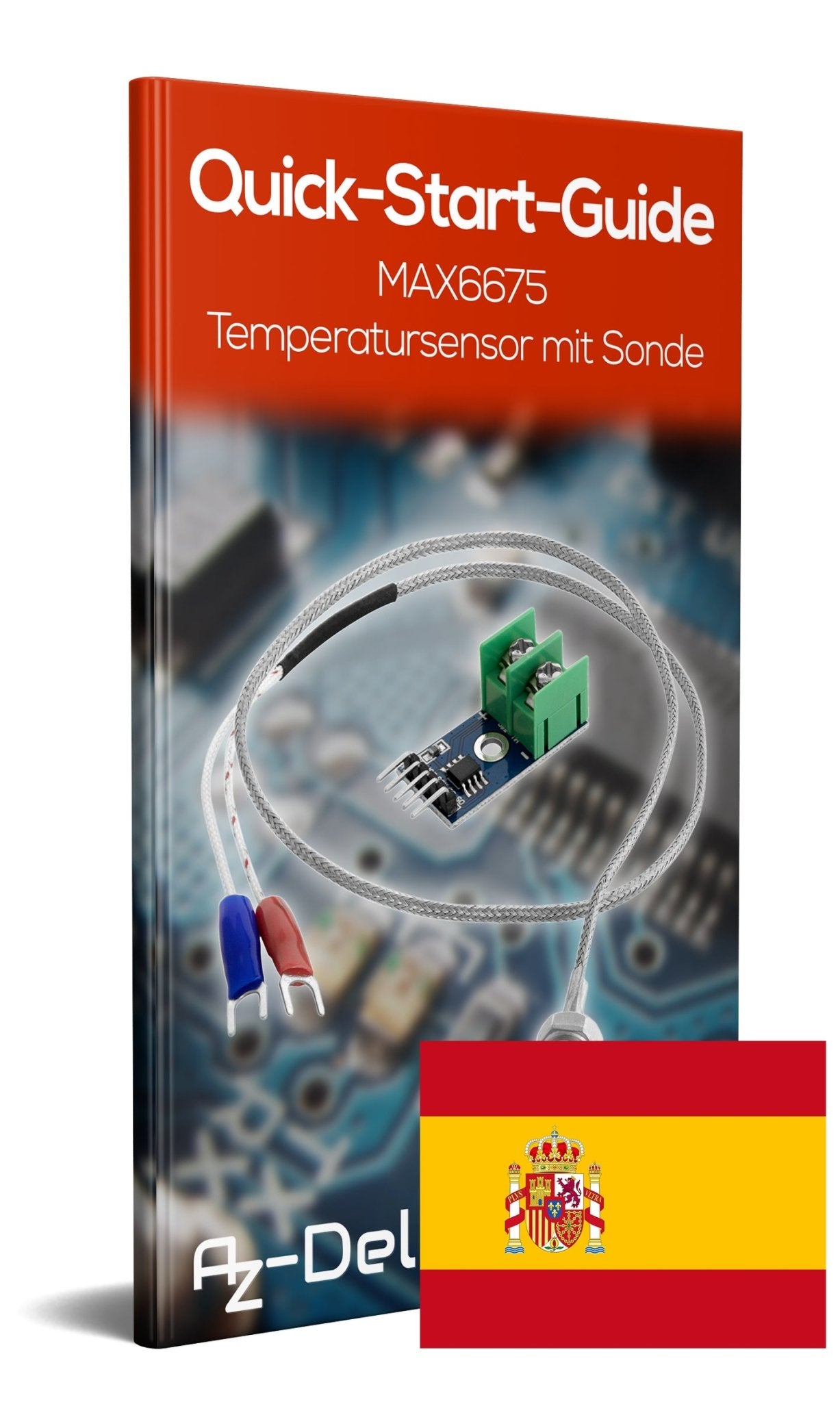MAX6675 Temperatur Sensor mit Sonde K-Typ und Jumper Wire für Raspberry Pi - AZ-Delivery