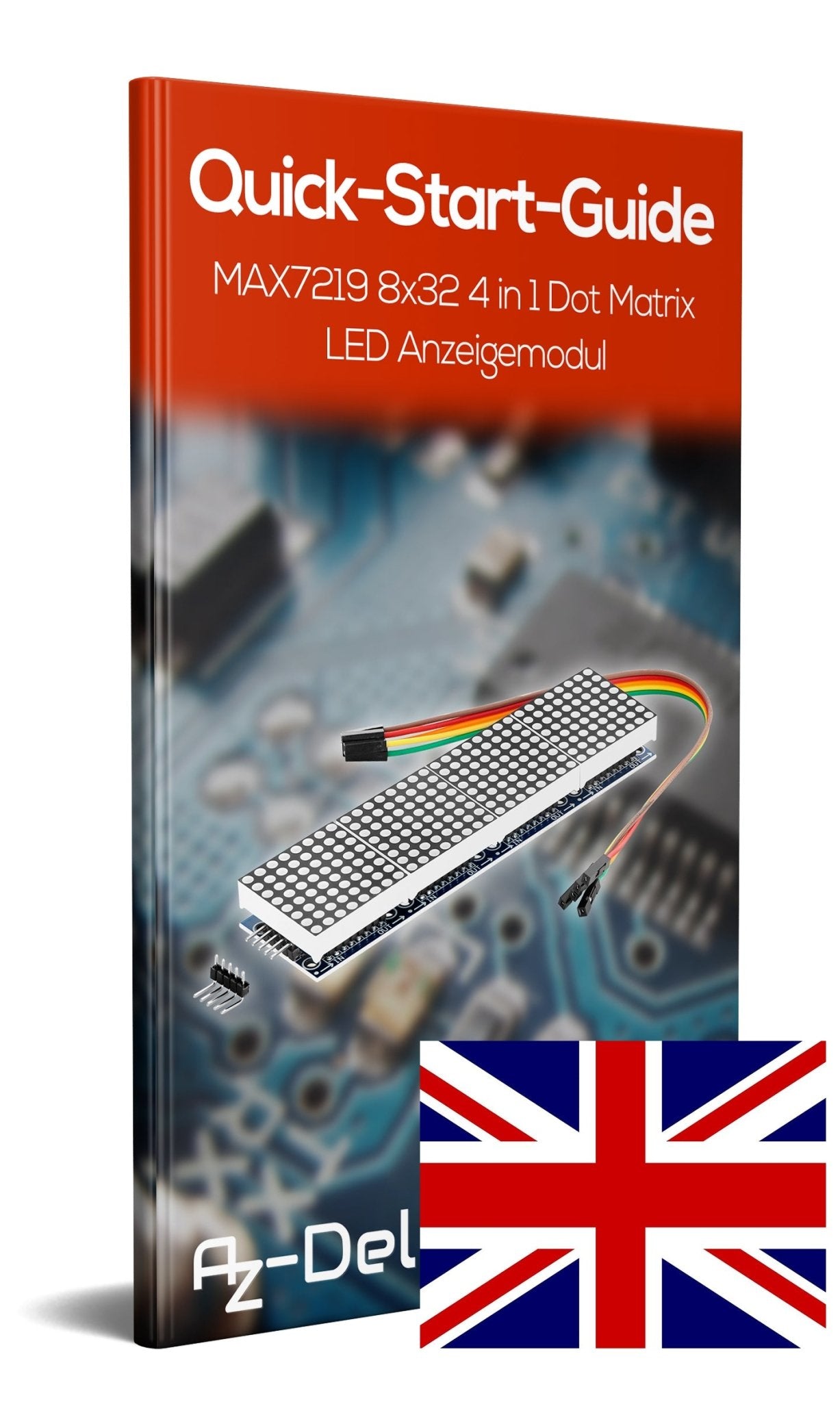 MAX7219 8x32 4 in 1 Dot Matrix LED Anzeigemodul - AZ-Delivery