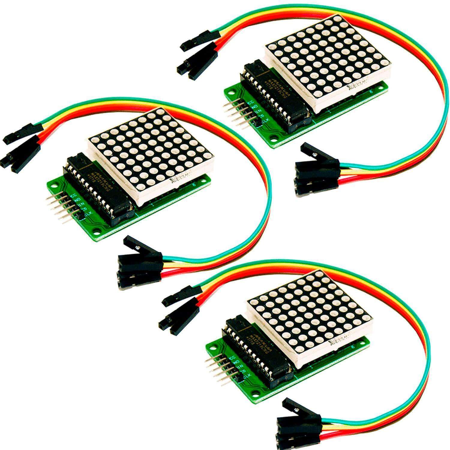 MAX7219 8x8 1 Dot Matrix MCU LED Anzeigemodul kompatibel mit Arduino und Raspberry Pi - AZ-Delivery