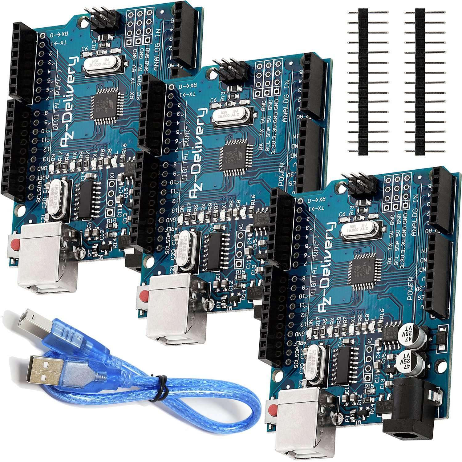 Mikrocontroller Board AZ-ATmega328-Board mit USB-Kabel - AZ-Delivery