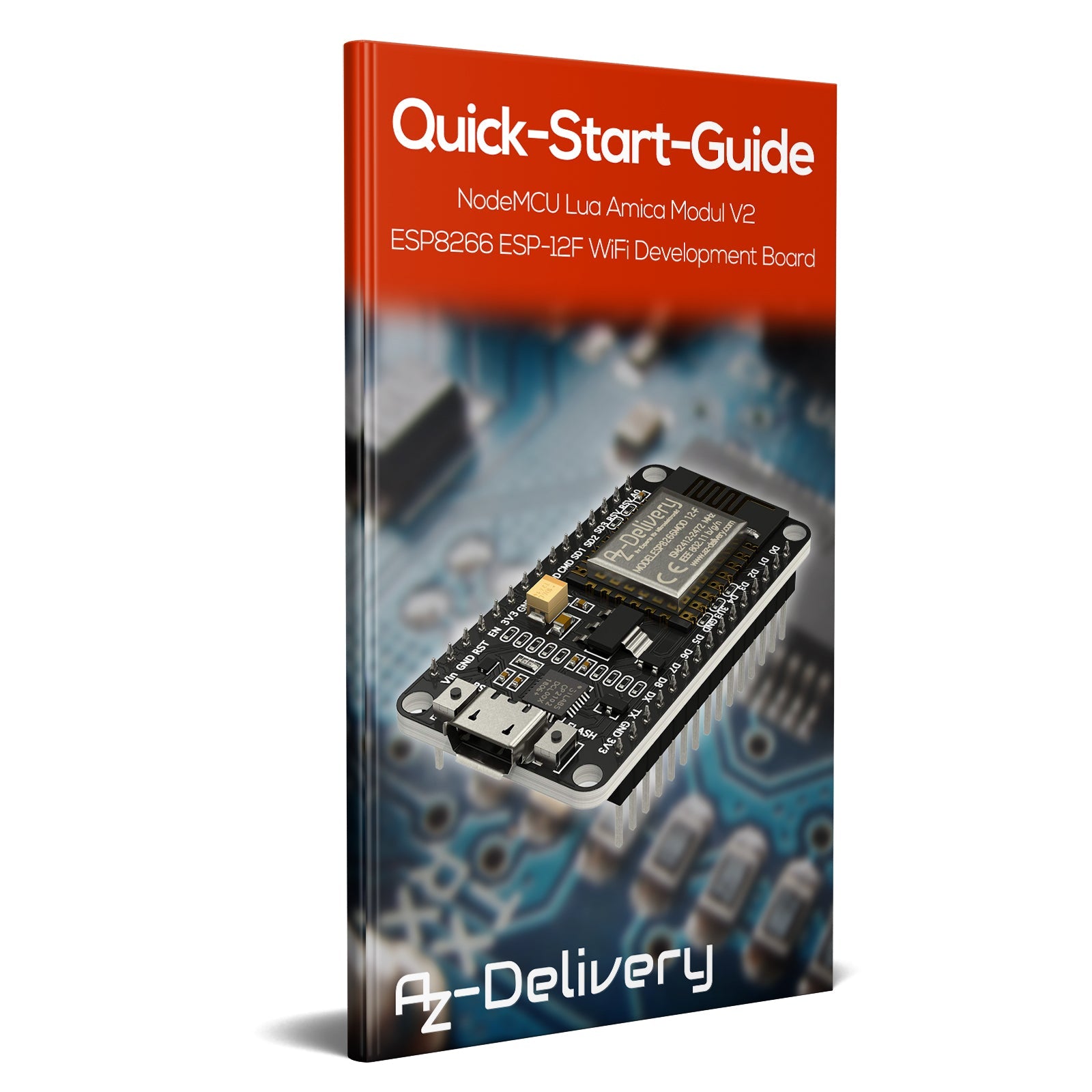 NodeMCU Lua Amica Modul V2 ESP8266 ESP-12F WIFI Wifi Development Board mit CP2102 - AZ-Delivery
