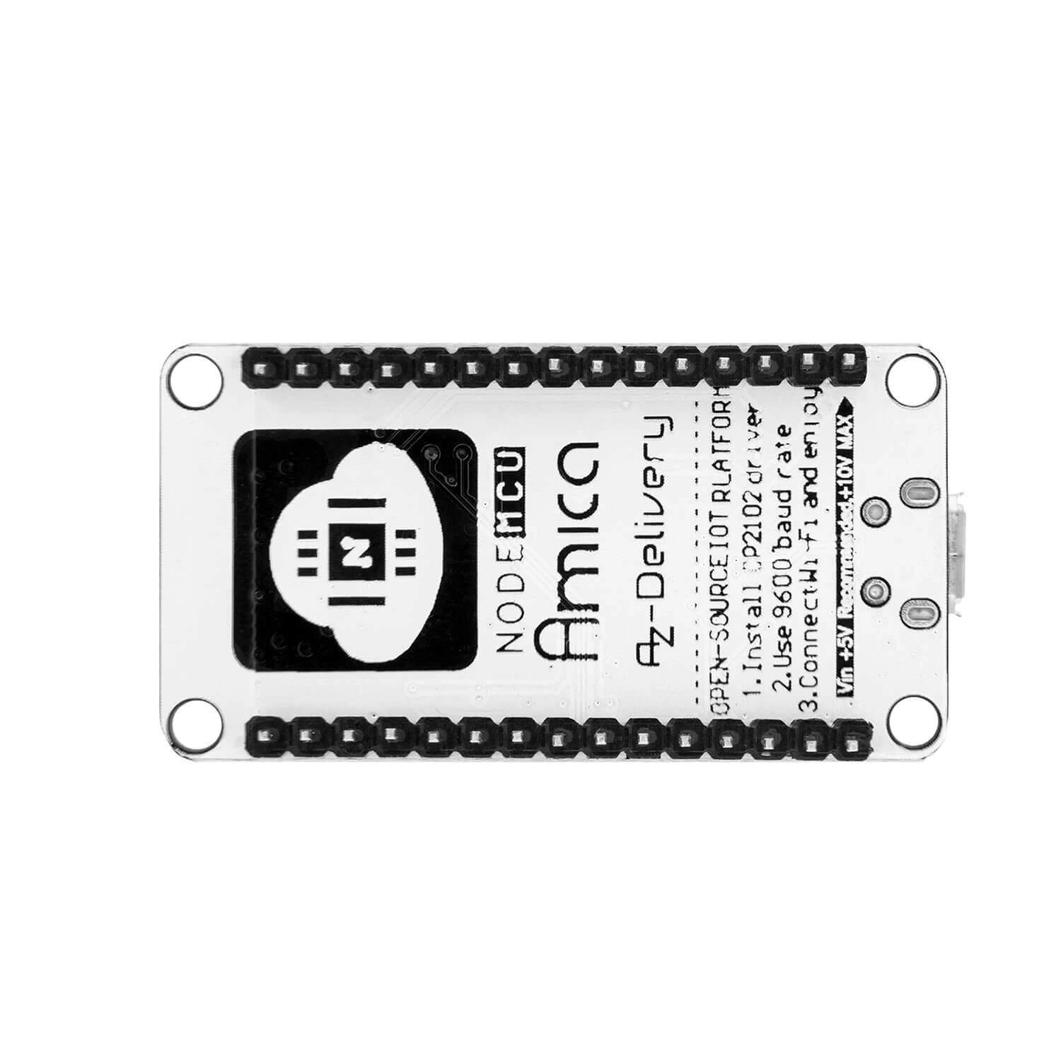 NodeMCU Lua Amica Modul V2 ESP8266 ESP-12F WIFI Wifi Development Board mit CP2102 - AZ-Delivery