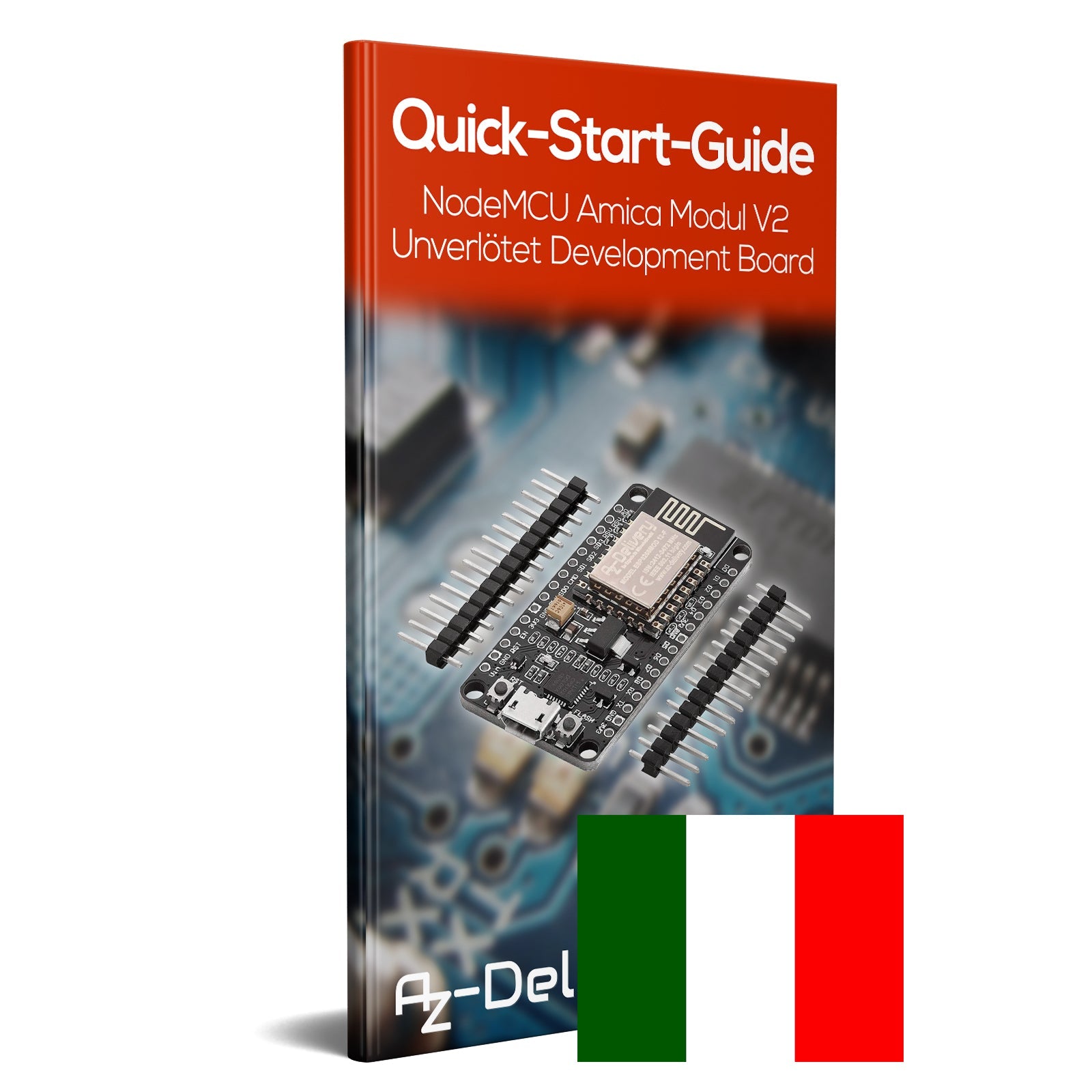 NodeMCU Lua Amica Modul V2 ESP8266 ESP-12F WIFI WLAN unverlötet mit CP2102 - AZ-Delivery