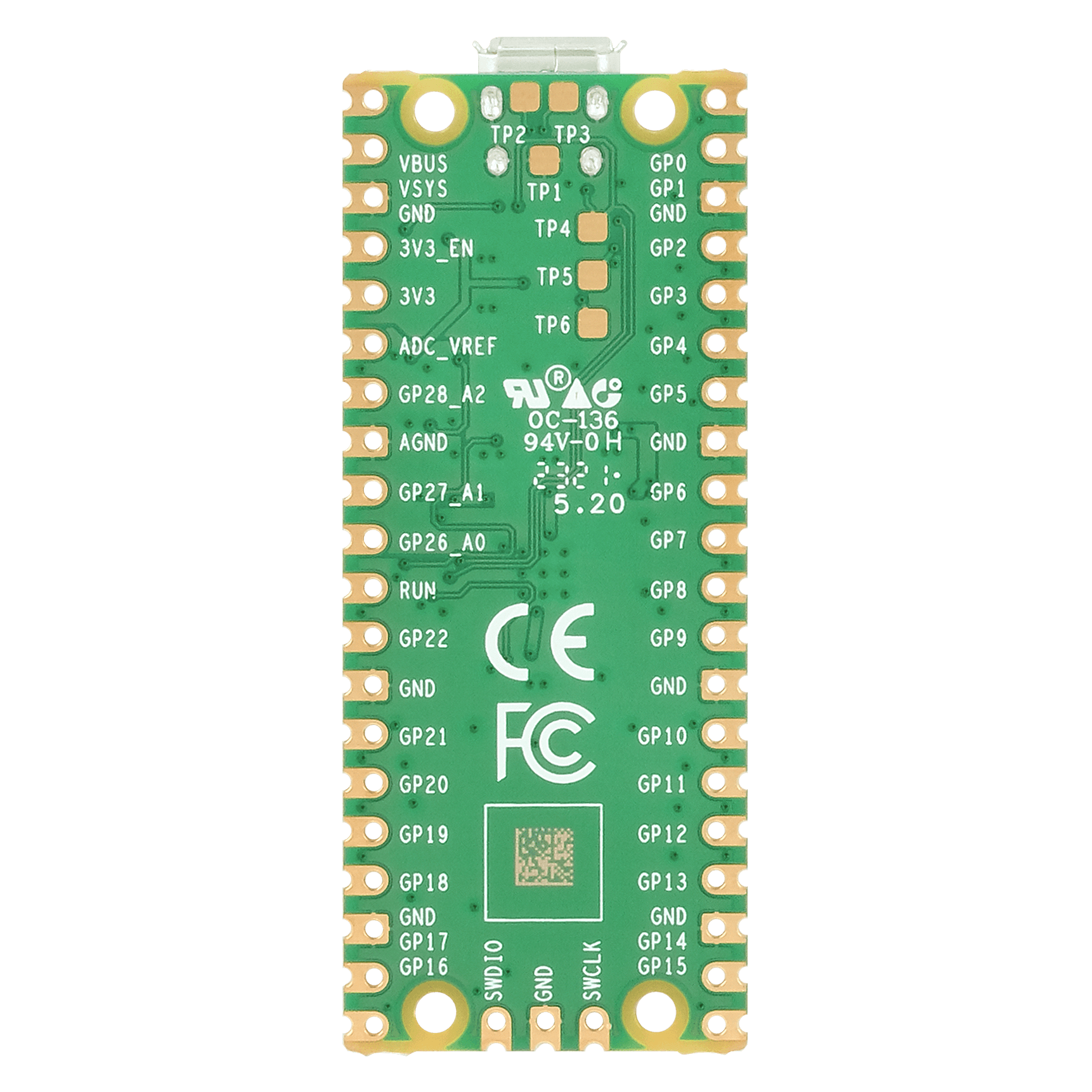 Raspberry Pi Pico RP2040 Mikrocontroller-Board - AZ-Delivery