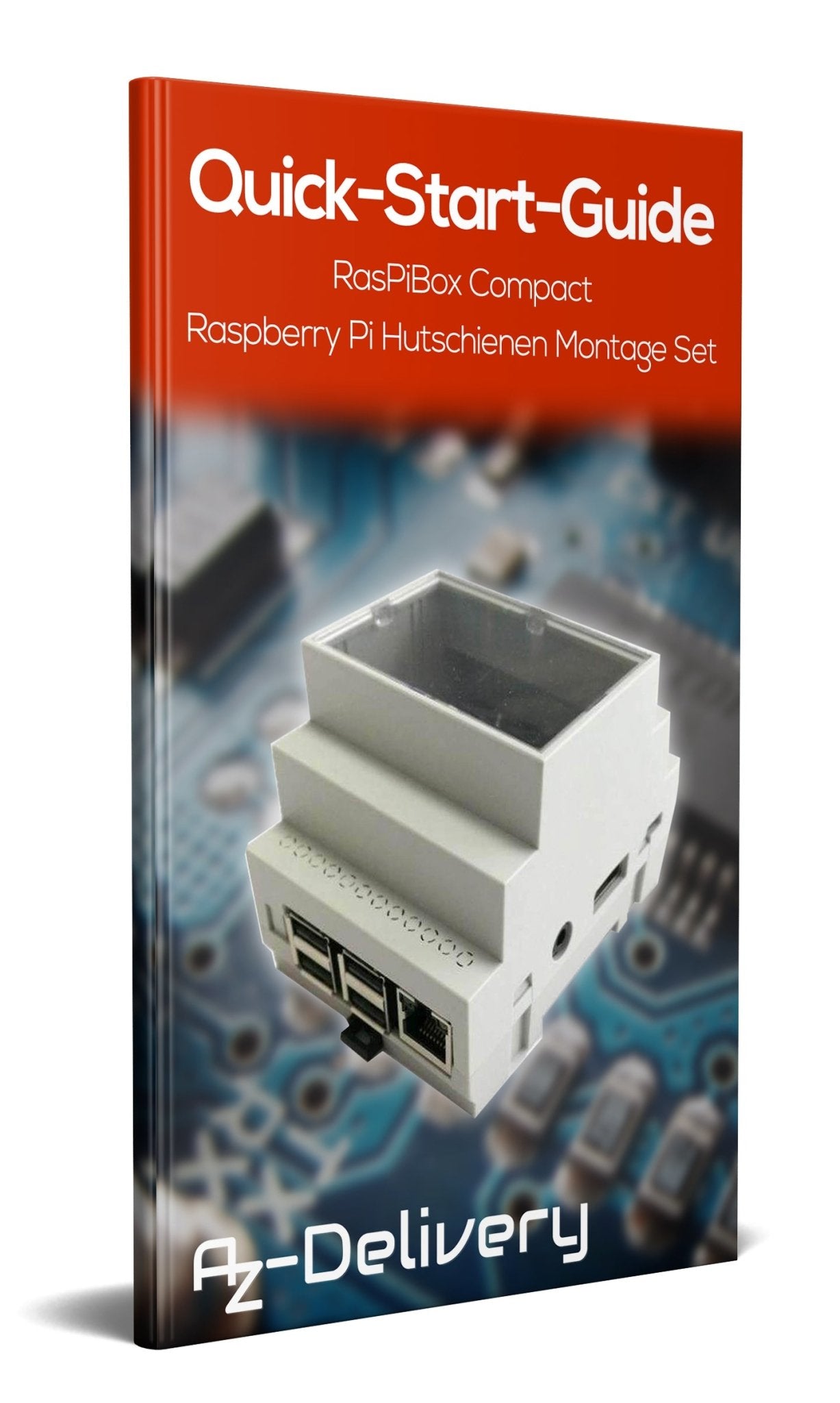 RasPiBox Compact - Raspberry Pi Hutschienen Montage Set - AZ-Delivery