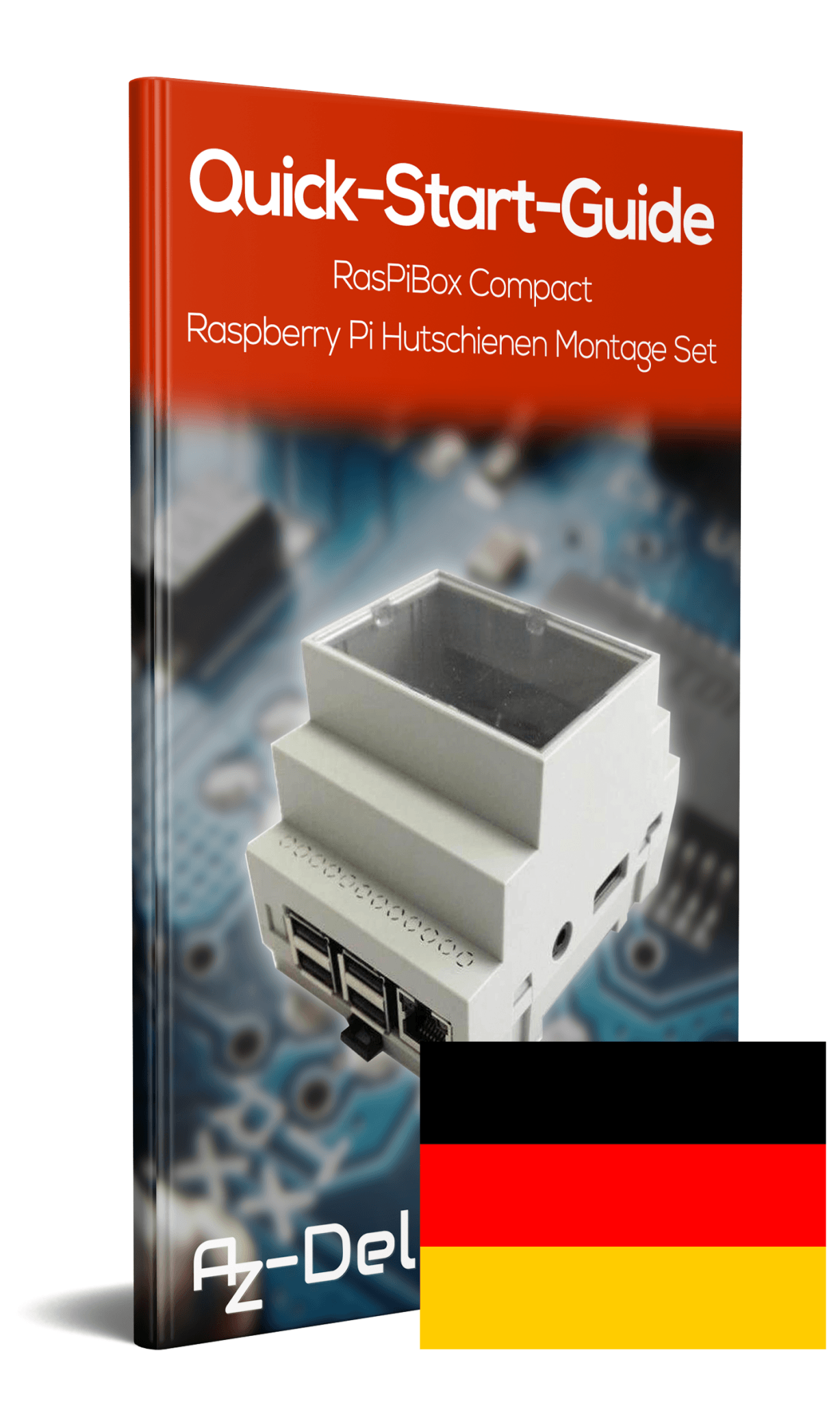 RasPiBox Compact - Raspberry Pi Hutschienen Montage Set - AZ-Delivery
