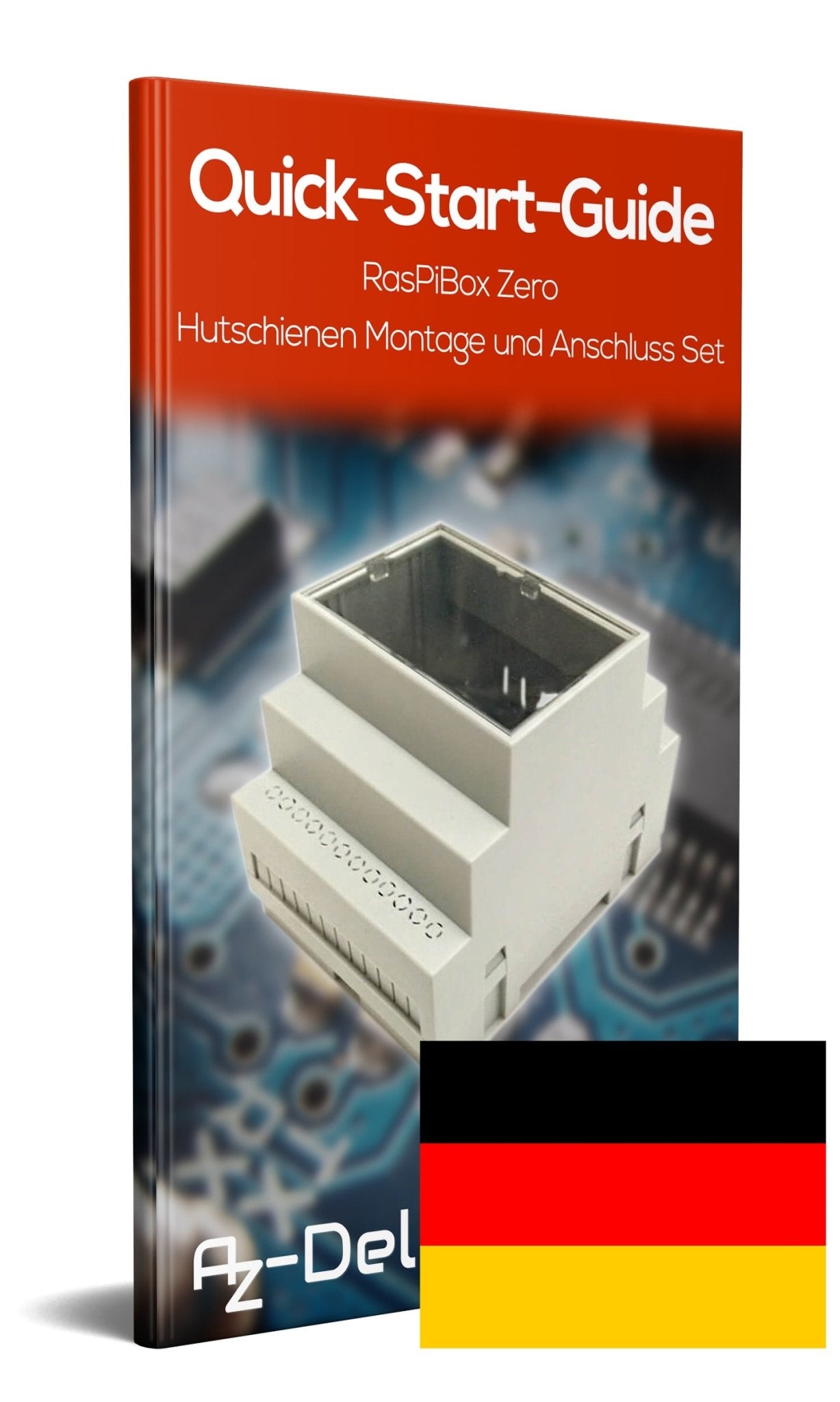RasPiBox Zero - Hutschienen Montage- und Anschluss Set - AZ-Delivery