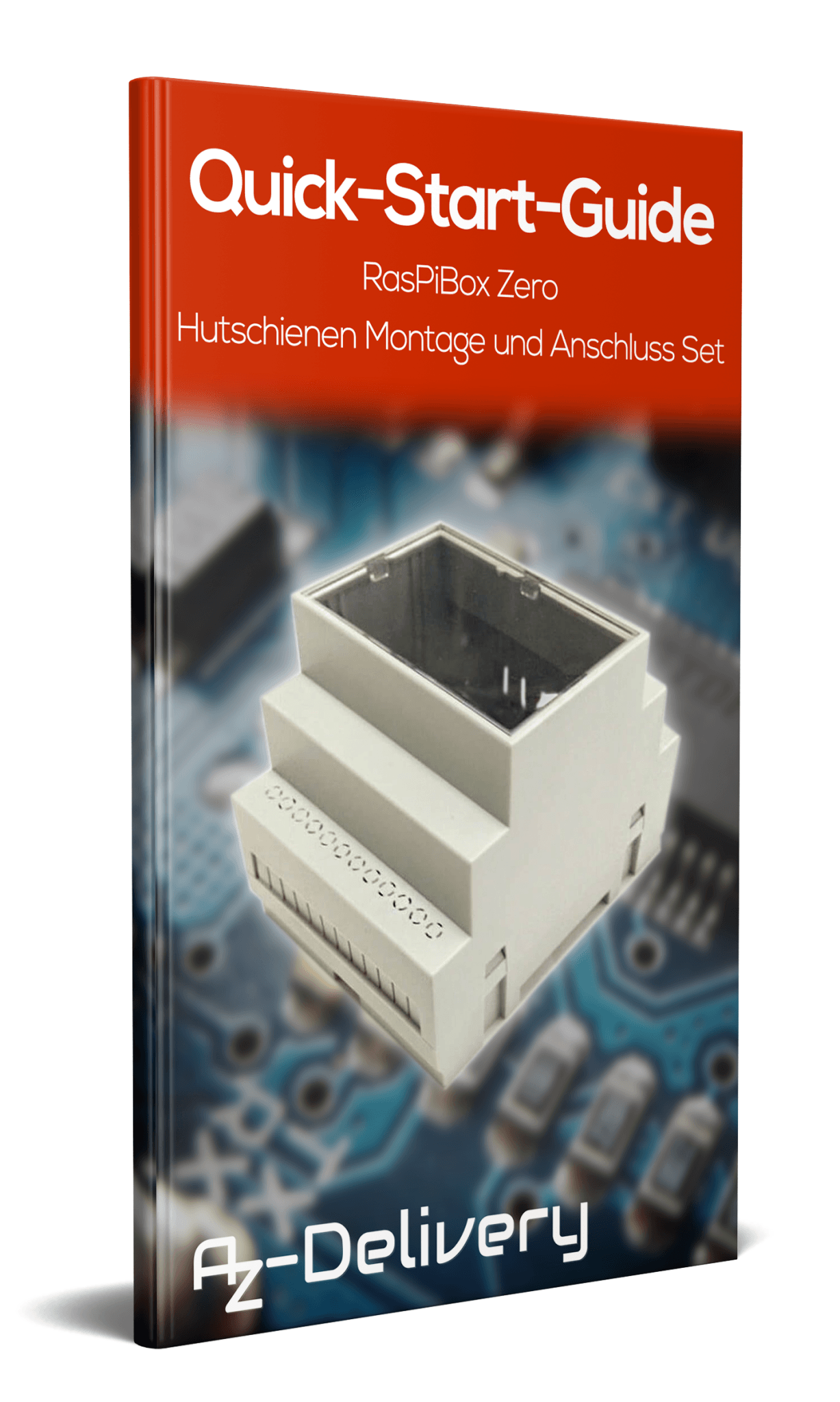 RasPiBox Zero - Hutschienen Montage- und Anschluss Set - AZ-Delivery