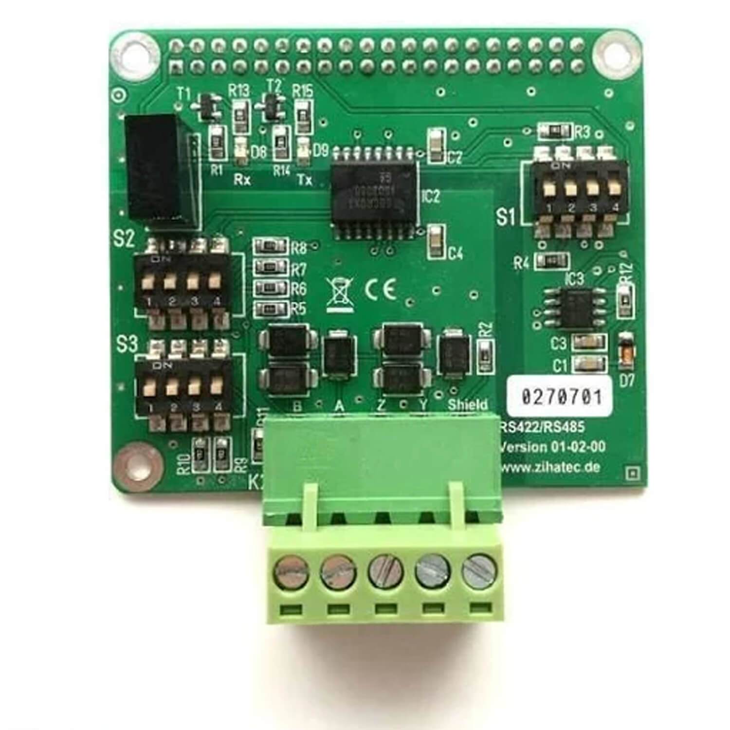 RS422 / RS485 HAT für Raspberry Pi mit galvanischer Trennung - AZ-Delivery
