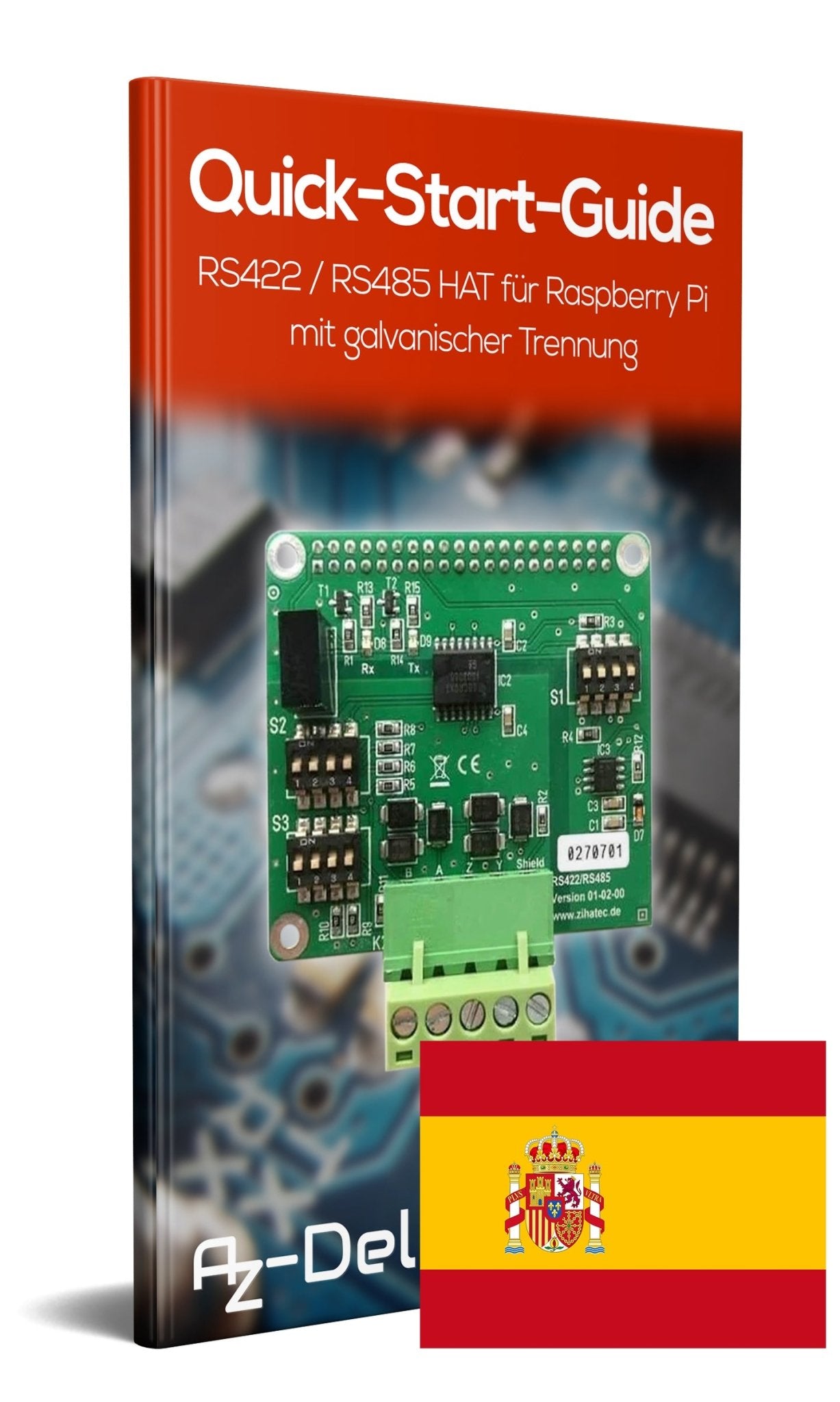 RS422 / RS485 HAT für Raspberry Pi mit galvanischer Trennung - AZ-Delivery