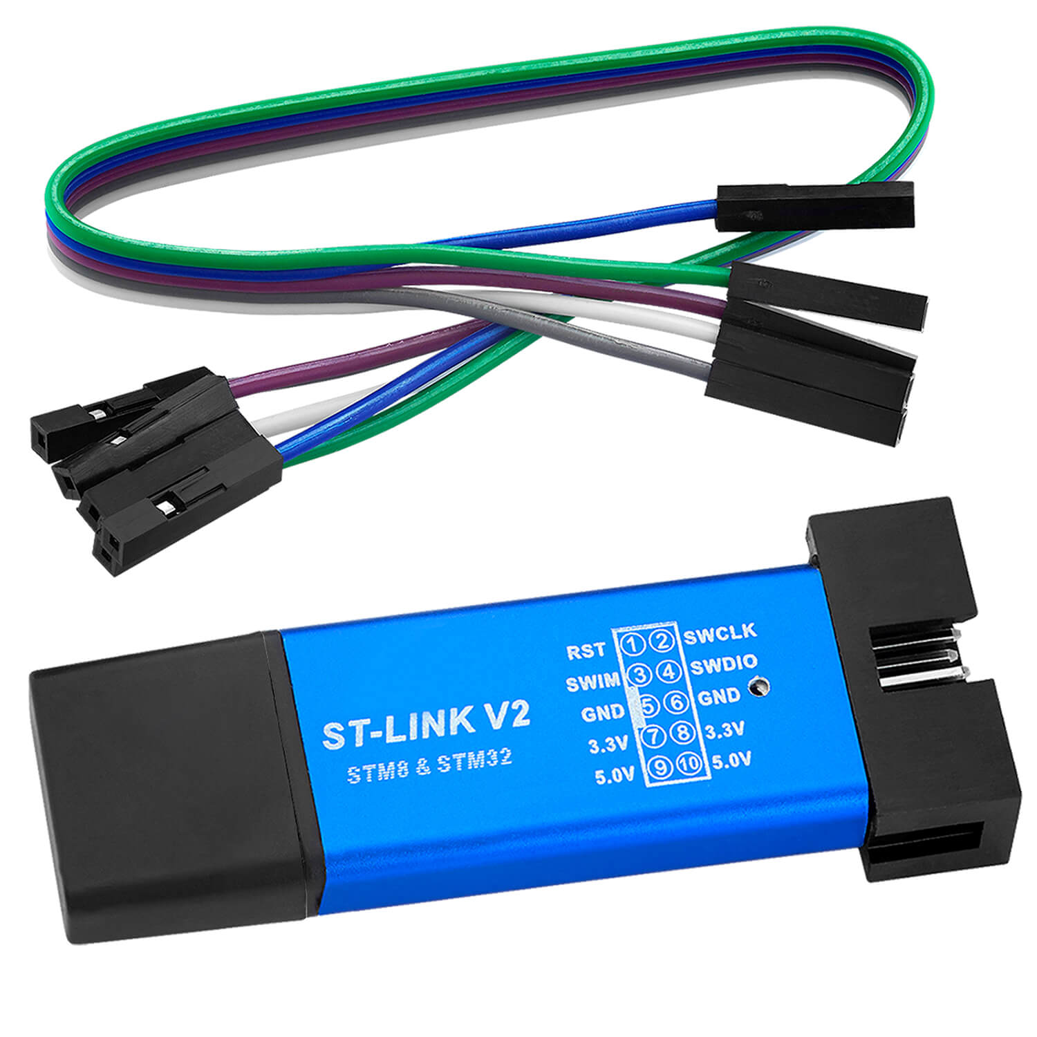 ST Link V2 Mini Simulator Download Programmer (STM8 6 STM32) kompatibel mit Arduino - AZ-Delivery