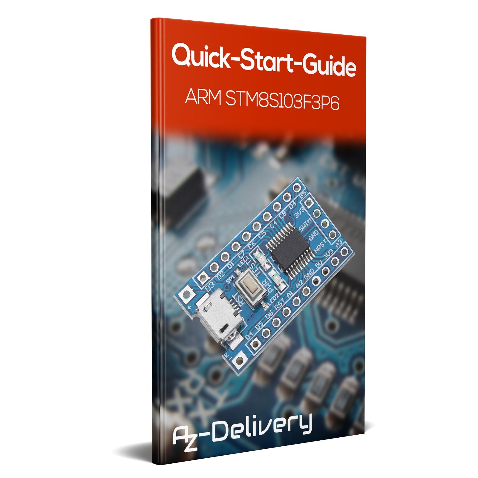 STM8S103F3P6 8-Bit Minimum System Mikrocontroller Development Board Modul für STM8S Programmierung mit UART, I2C, SPI, und einem 5-Kanal 10-Bit ADC - AZ-Delivery