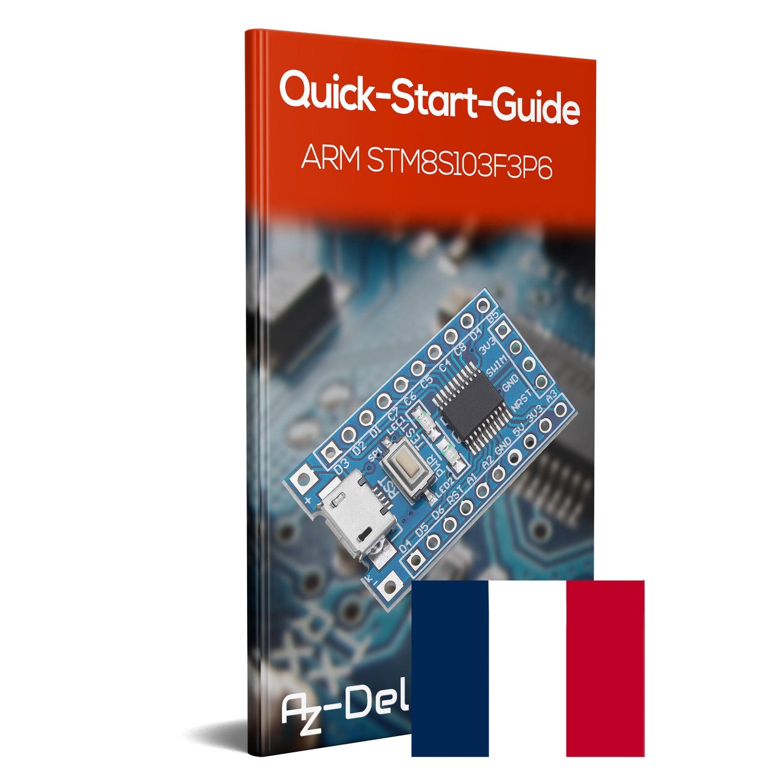 STM8S103F3P6 8-Bit Minimum System Mikrocontroller Development Board Modul für STM8S Programmierung mit UART, I2C, SPI, und einem 5-Kanal 10-Bit ADC - AZ-Delivery