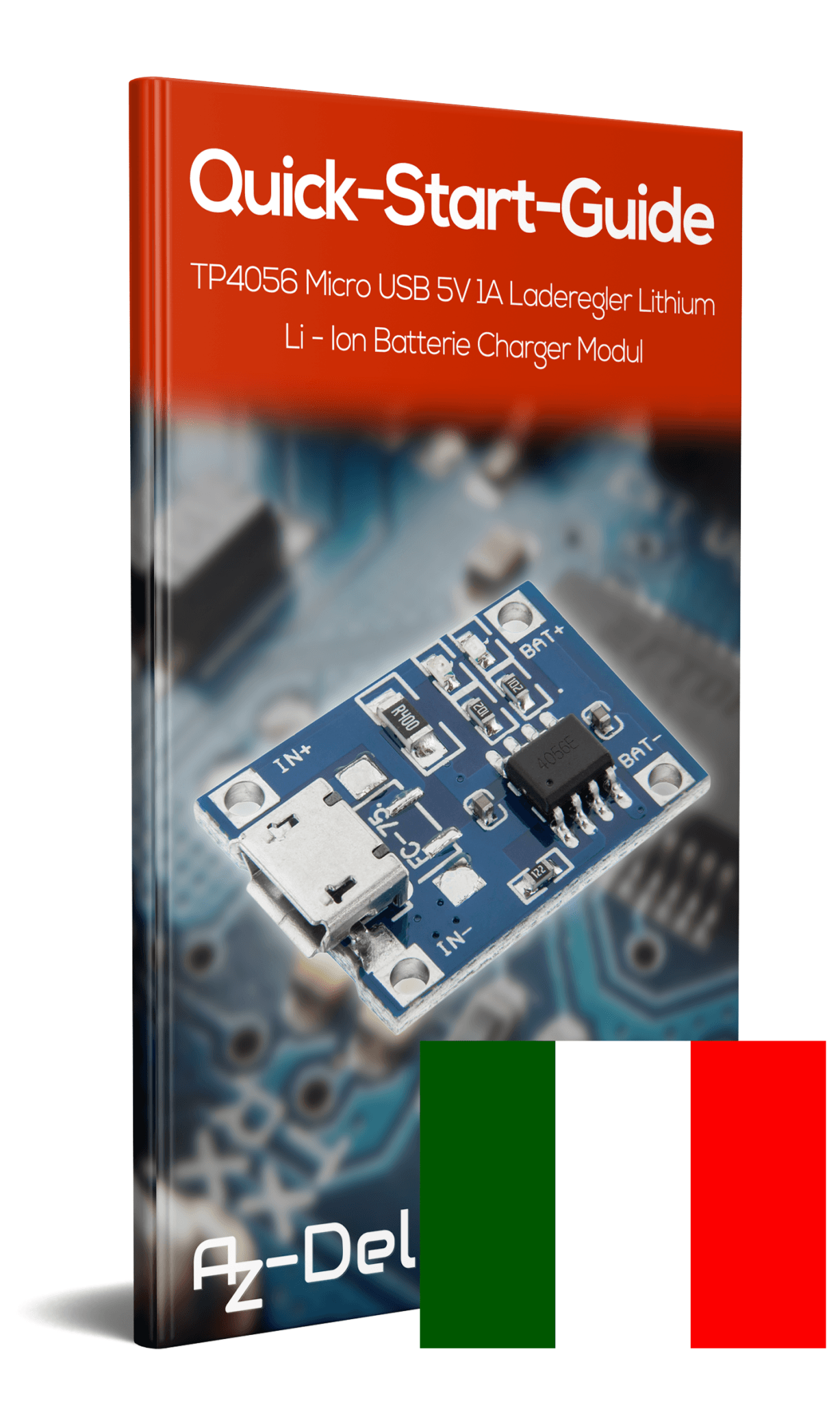 TP4056 Micro USB 5V 1A Laderegler Lithium Li - Ion Batterie Charger Modul - AZ-Delivery