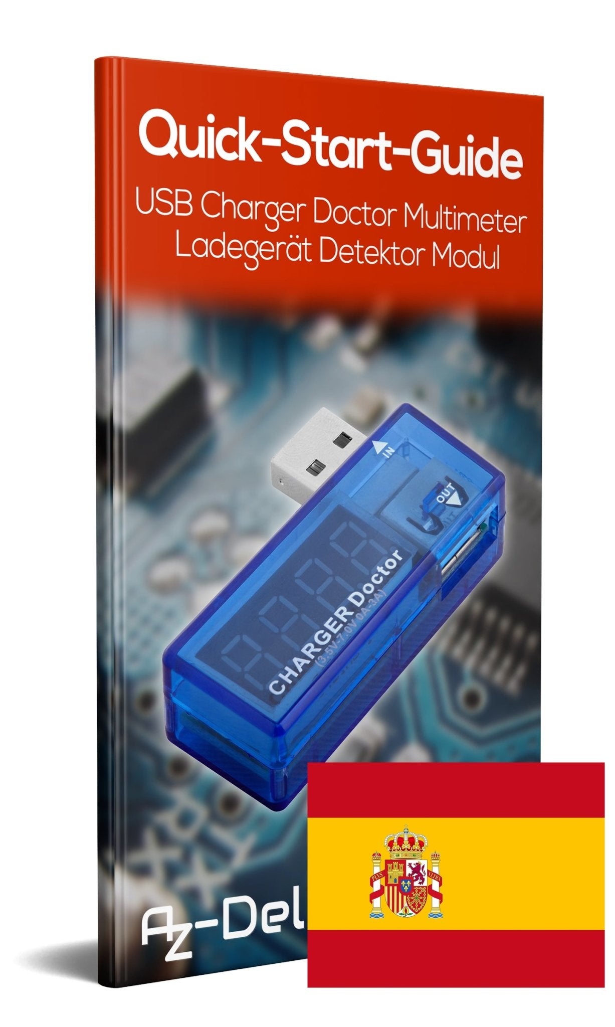 USB Charger Doctor Multimeter Ladegerät Detektor Stromverbrauchsmesser Spannungsmesser Digitaler Voltmeter - AZ-Delivery