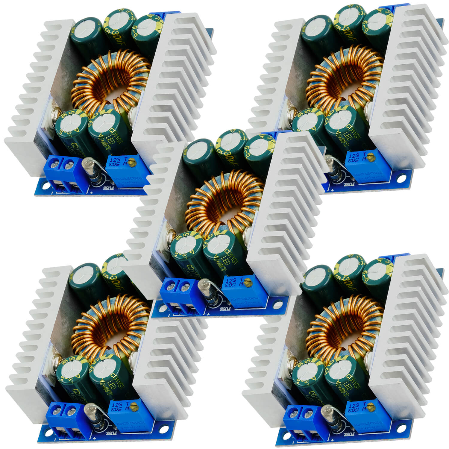 XL4016E1 DC-DC Step Down Converter, Einstellbar 5-40V auf 1,2-36V 12A kompatibel mit Arduino - AZ-Delivery