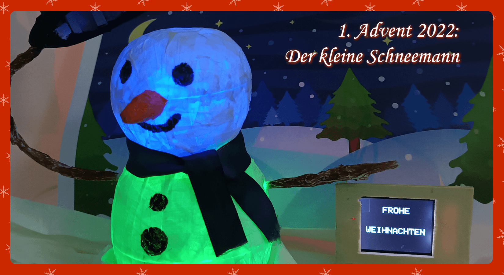 1. Advent 2022: Der kleine Schneemann - AZ-Delivery