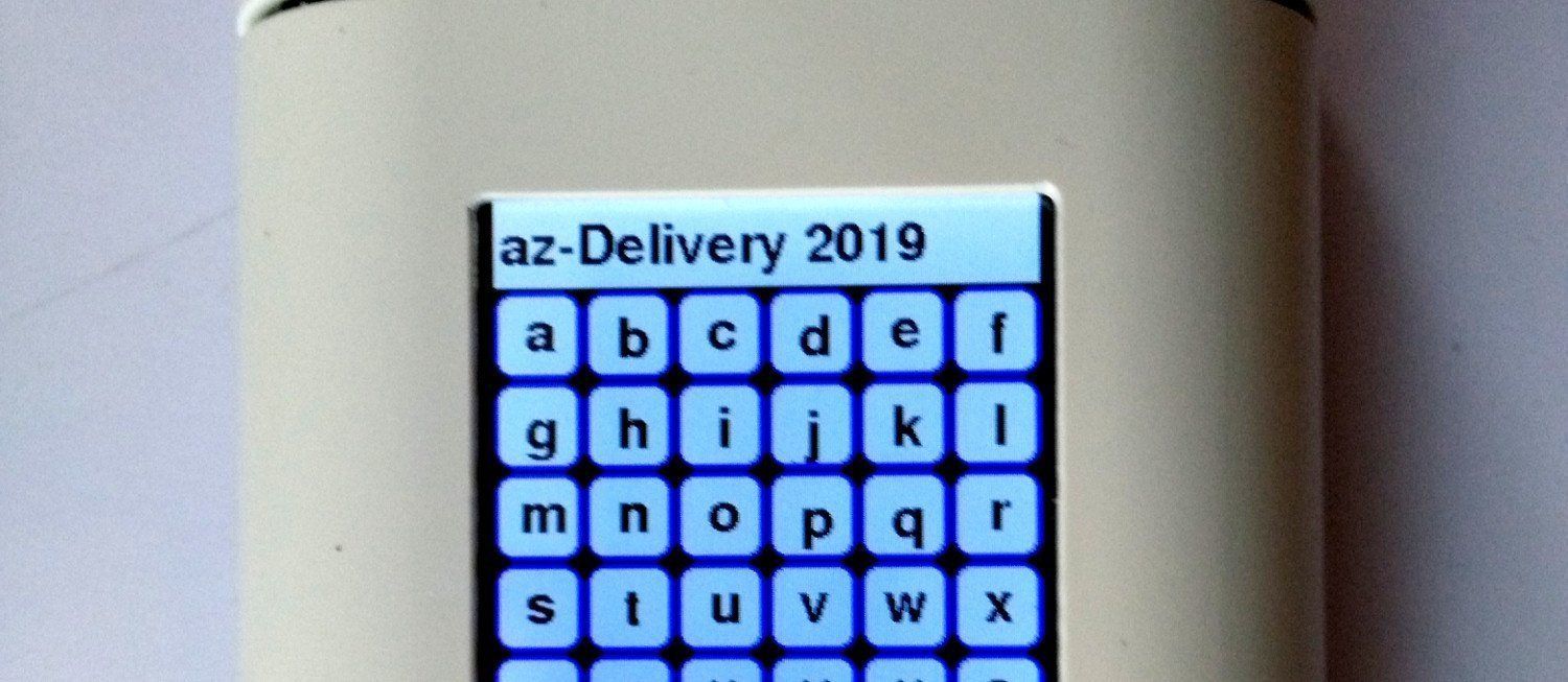 ArduiTouch 2 - Touchscreen als Eingabetastatur - AZ-Delivery