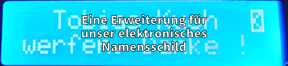 Erweiterung für elektronisches Namensschild - AZ-Delivery