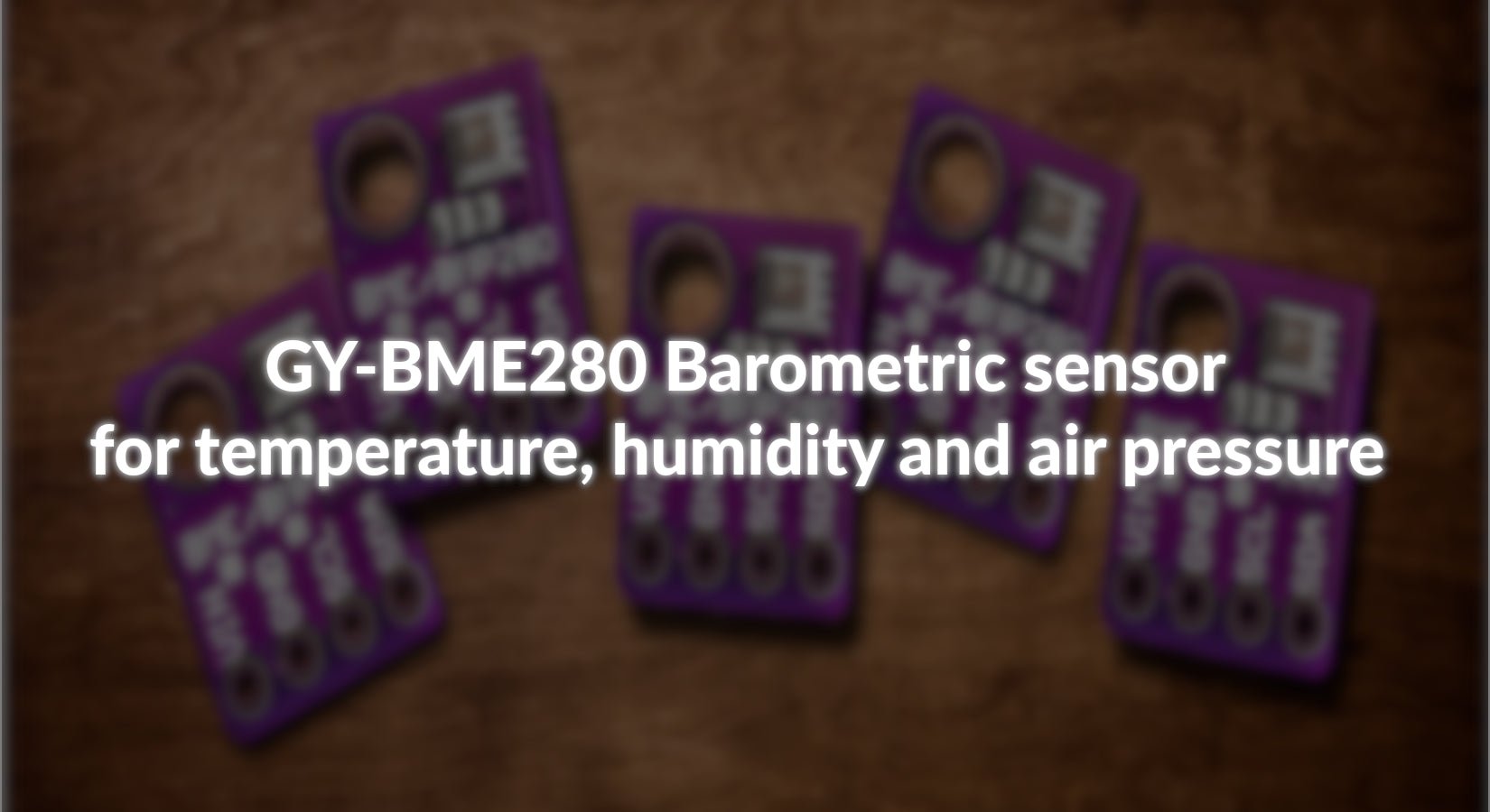 GY-BME280 Barometric sensor for temperature, humidity and air pressure - AZ-Delivery