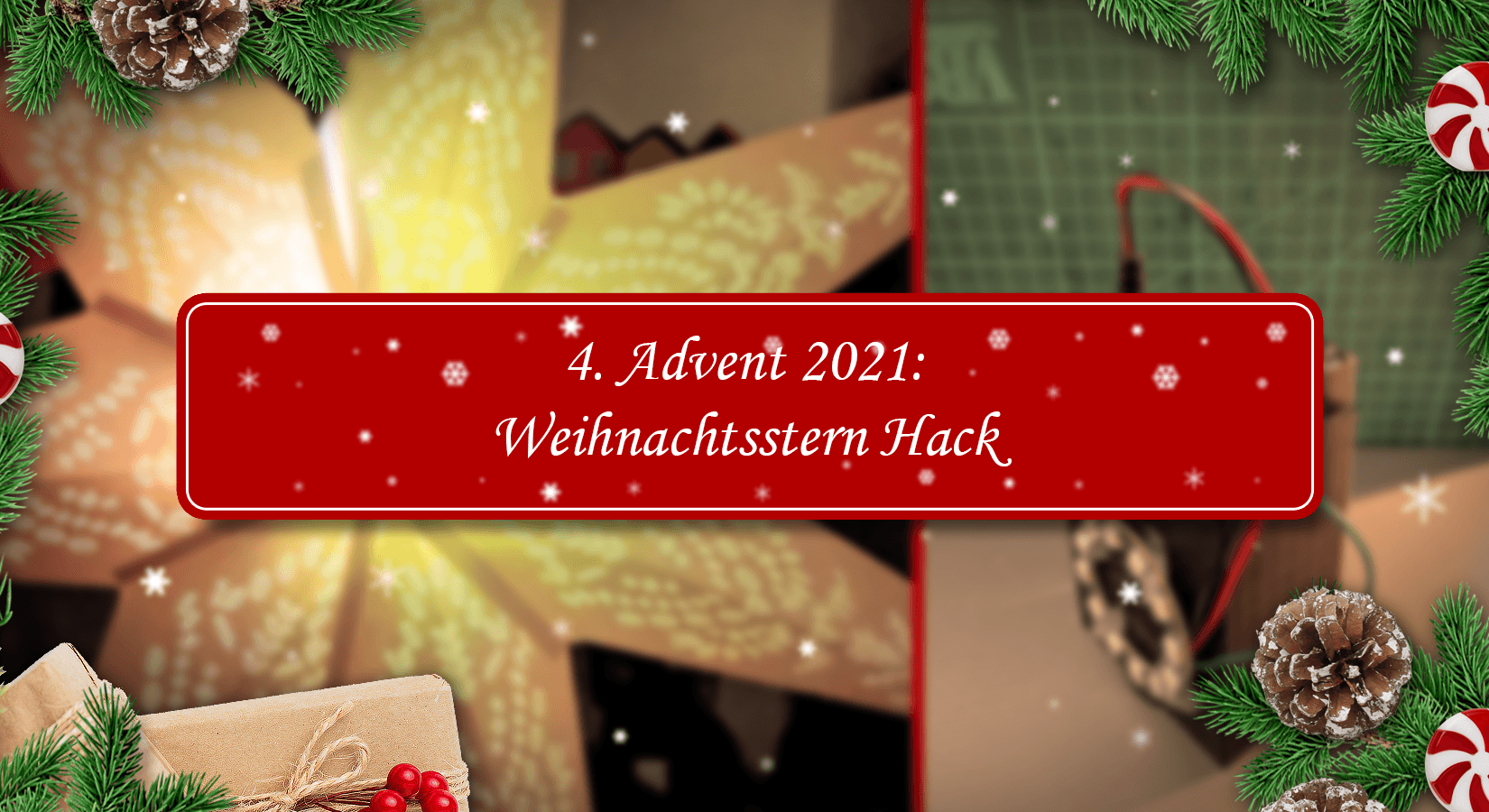 Leuchtender Weihnachtsstern Hack - AZ-Delivery