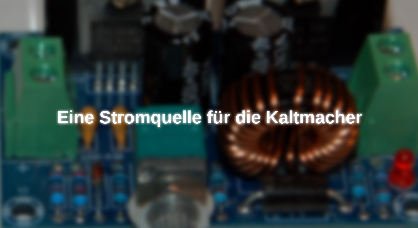 Peltierelemente und MicroPython - Teil 1: Ein 8A-Netzteil als Stromlieferant - AZ-Delivery