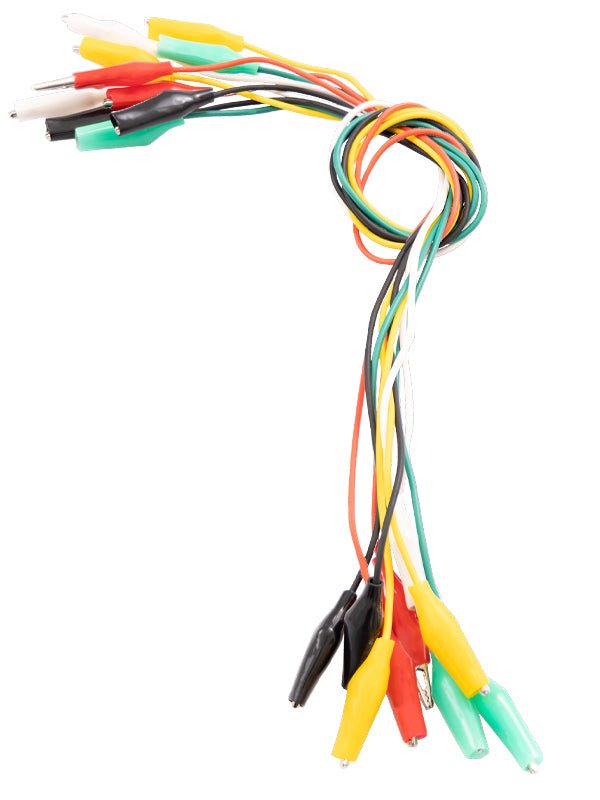 30er Set Krokodilklemmen: Elektro Klemmen für Arduino Kit, Breadboard & Multimeter, 12V, Ideal für Experimente (50cm) - AZ - Delivery