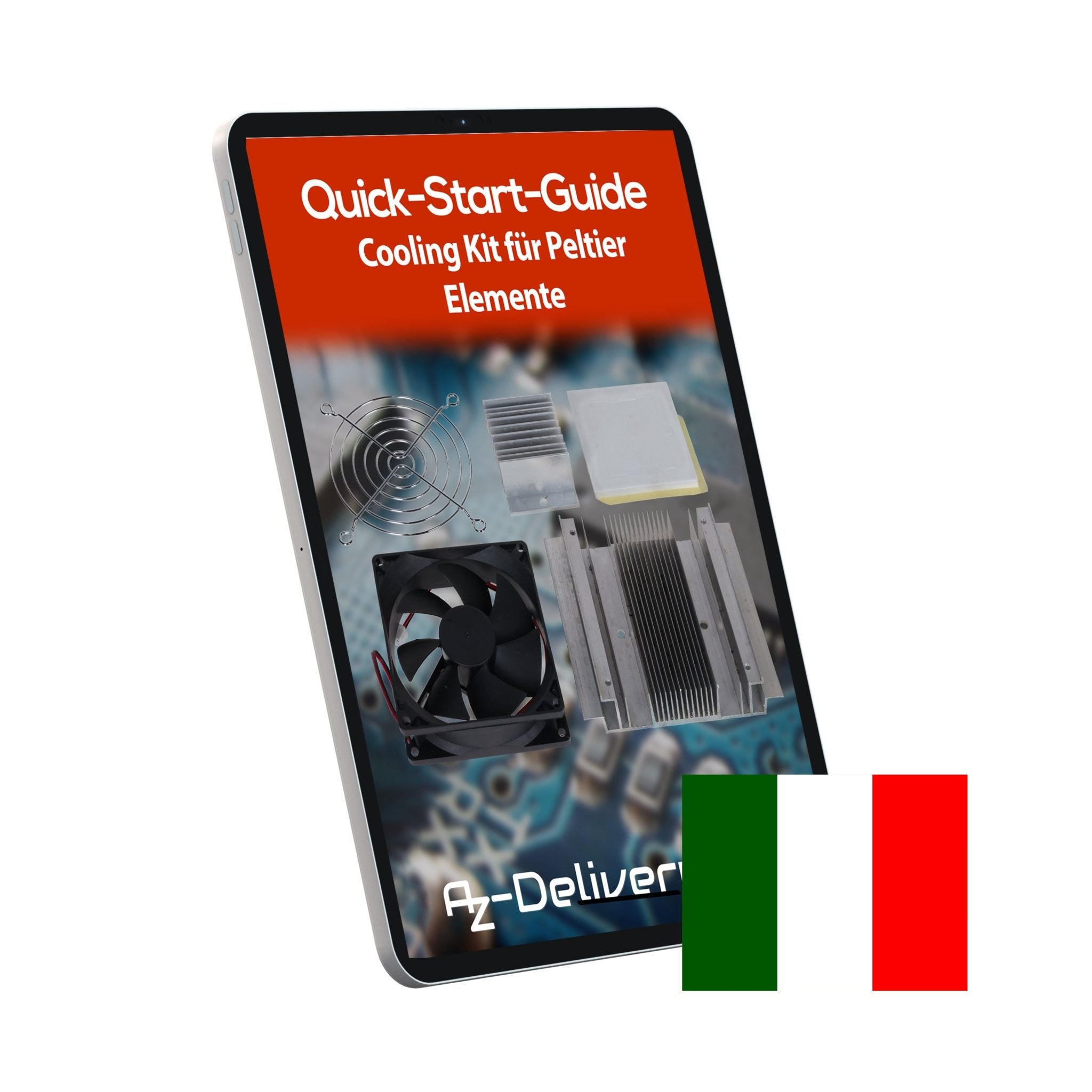 Cooling Kit für Peltier - Elemente – Kühlkörper & Lüfter - Set für thermoelektrische Kühlung – Aluminium - Heatsinks, 12V Lüfter, Zubehör für DIY - Projekte - AZ - Delivery