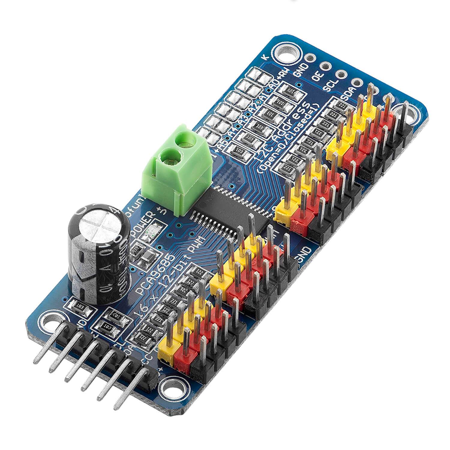 Afficheur mécanique à 7 segments avec servos et ESP32