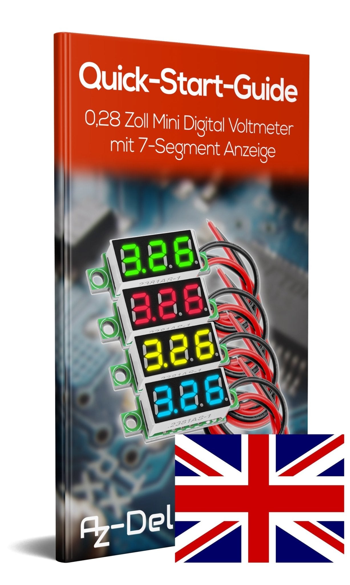 0.28 inch mini digital voltmeter voltage measure with 7 -segment display 2.5V - 30V
