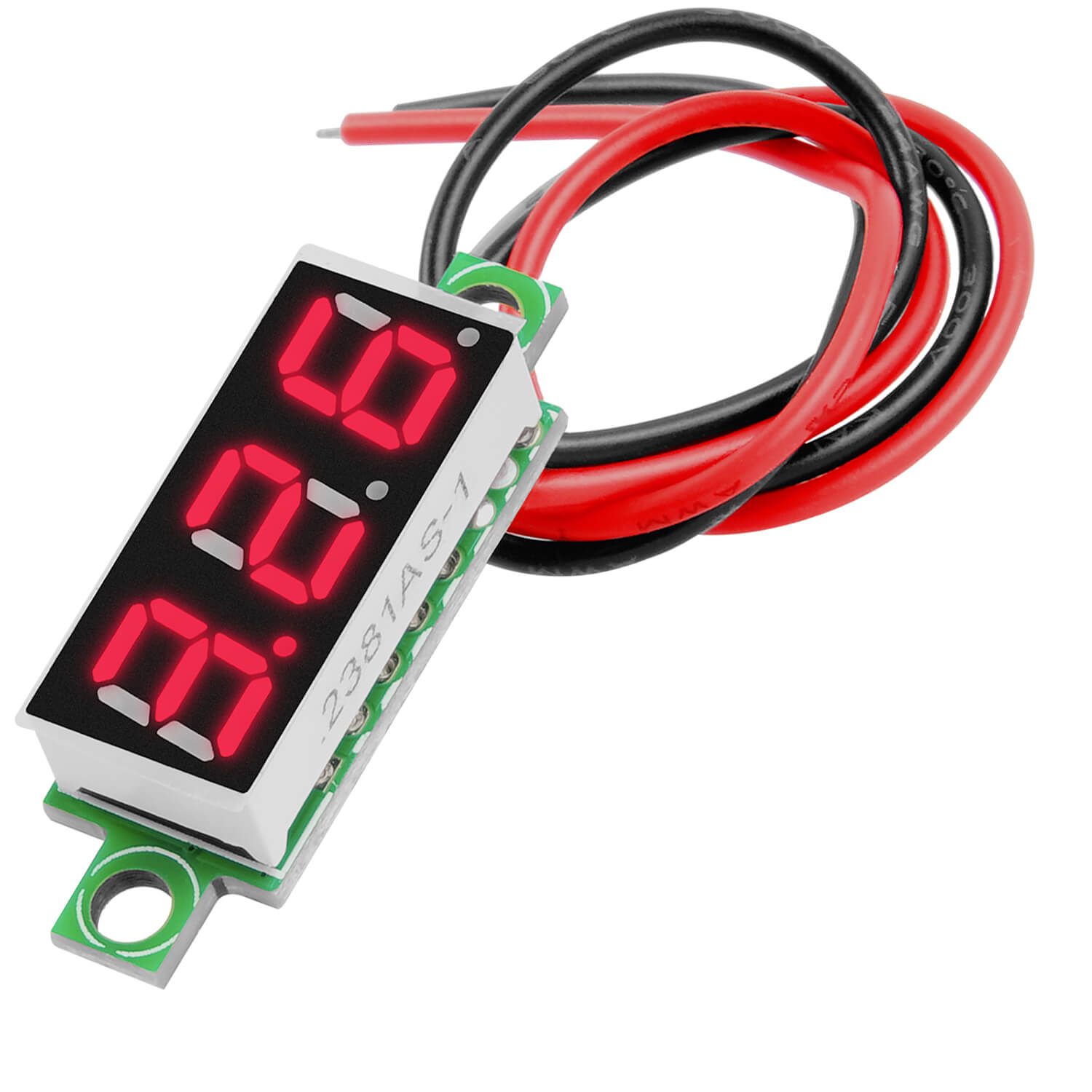 0,28 Zoll Mini Digital Voltmeter Spannungsmesser mit 7-Segment Anzeige 2,5V - 30V