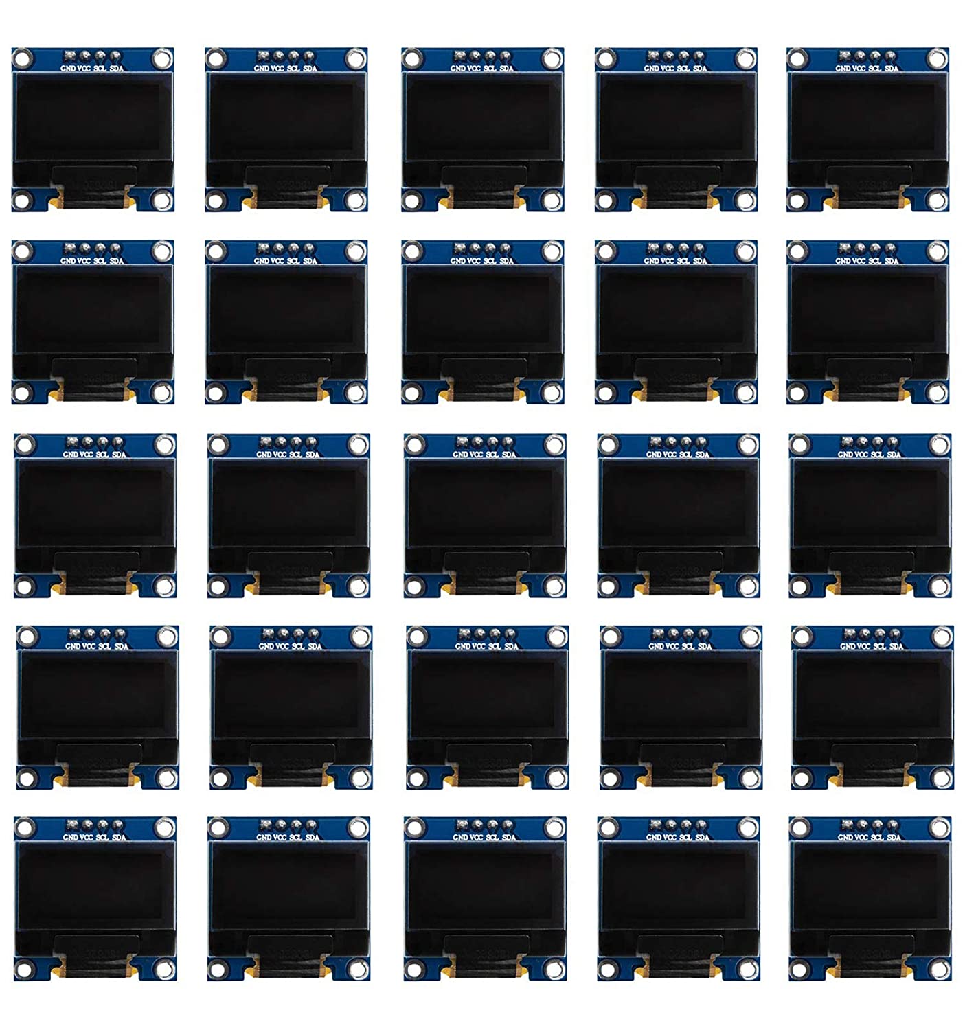 Écran OLED SSD1306 0,96 pouce I2C 128 x 64 pixels compatible avec Arduino et Raspberry Pi