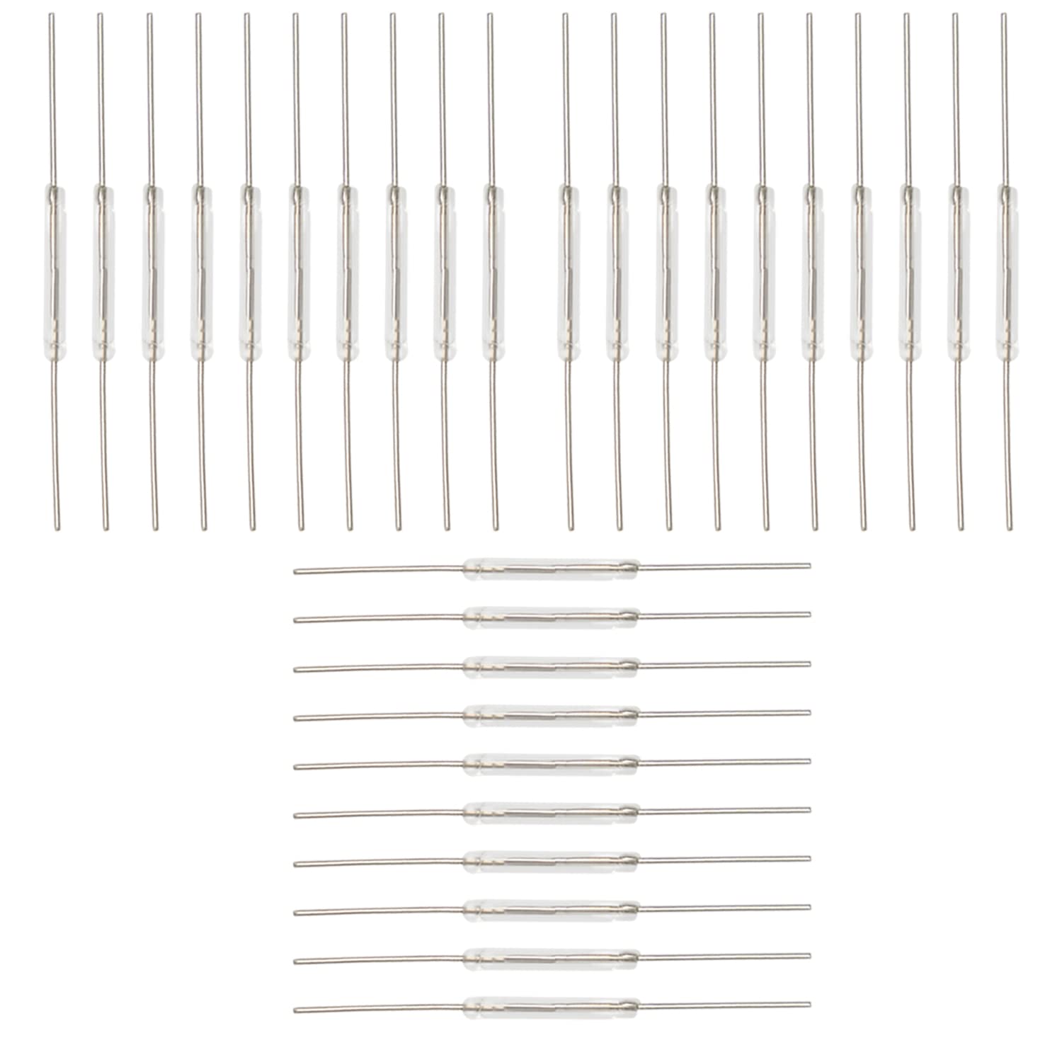 10x N/O Reed Interrupteur magnétique 2 * 14mm Interrupteur à induction magnétique pour Arduino