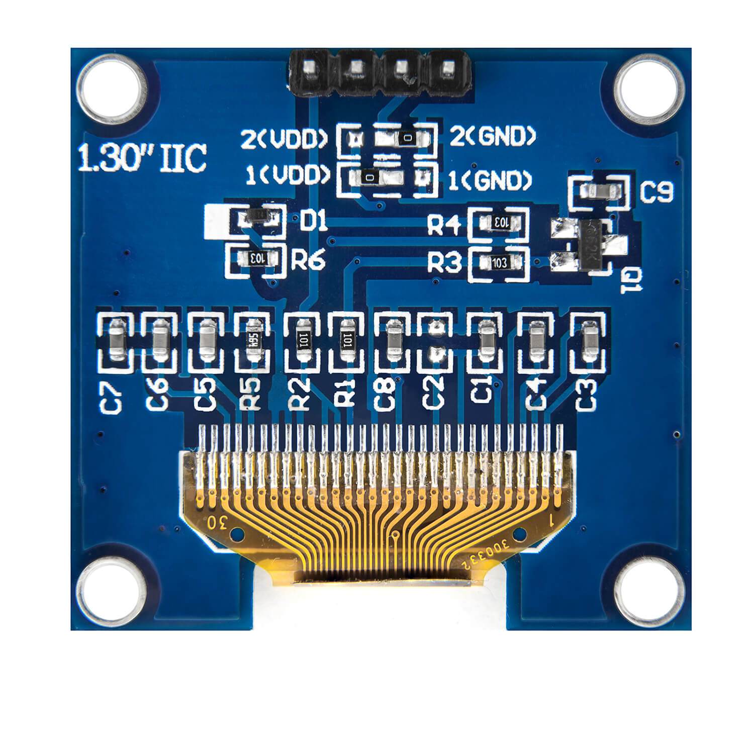1,3 Zoll OLED I2C 128 x 64 Pixel Display für Arduino und Raspberry Pi Display AZ-Delivery 