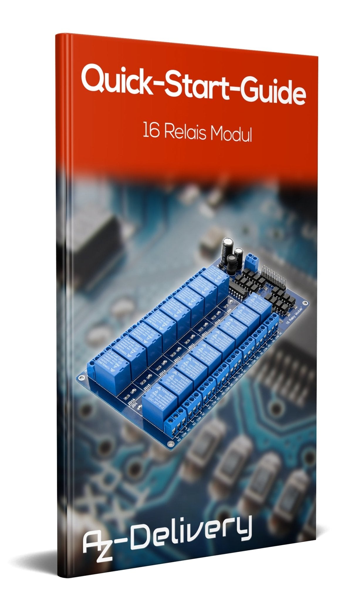 16-channel relay module 12V with optocoupler low-level trigger