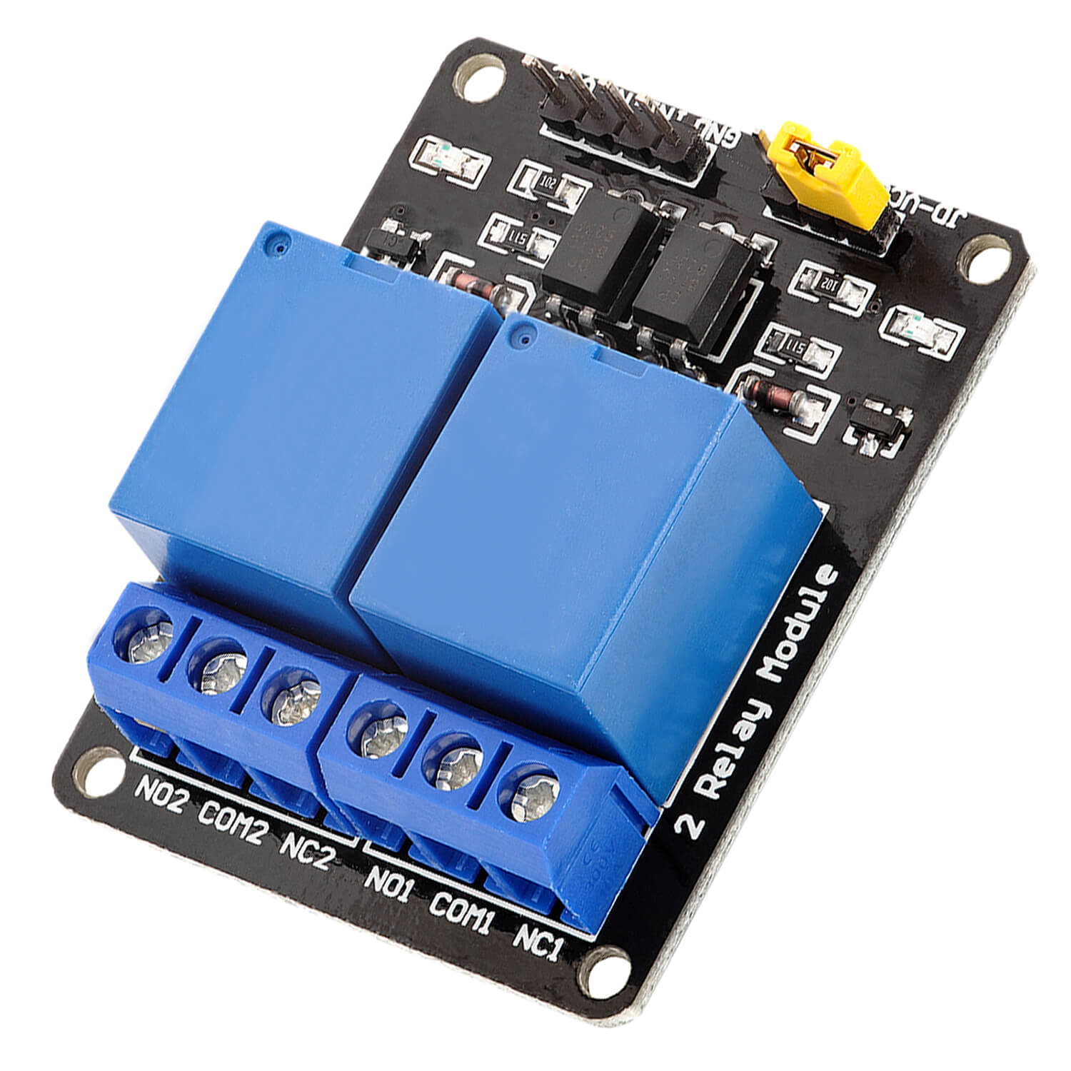 2-Relais Modul 5V mit Optokoppler Low-Level-Trigger kompatibel mit Arduino und Raspberry Pi