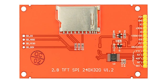 2,8 Zoll LCD TFT Touch Display - Kompatibel mit Arduino und Raspberry Pi - 320x240px Auflösung, ILI9341 Treiber, SPI Schnittstelle - AZ-Delivery