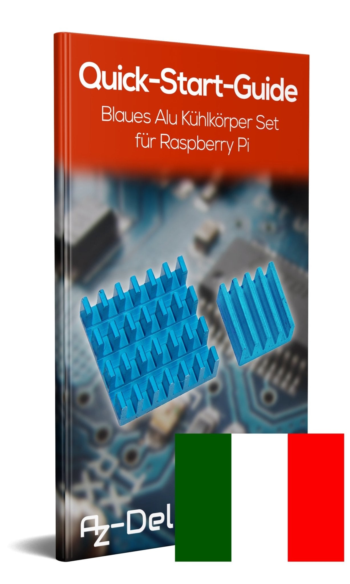 Conjunto de disipador térmico de cobre azul para Raspberry Pi 3 Modelo B