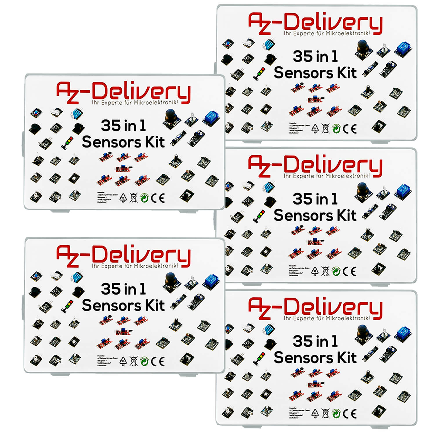 35 en 1 Kit de capteurs Kit de modules et accessoires compatibles avec Arduino et Raspberry Pi