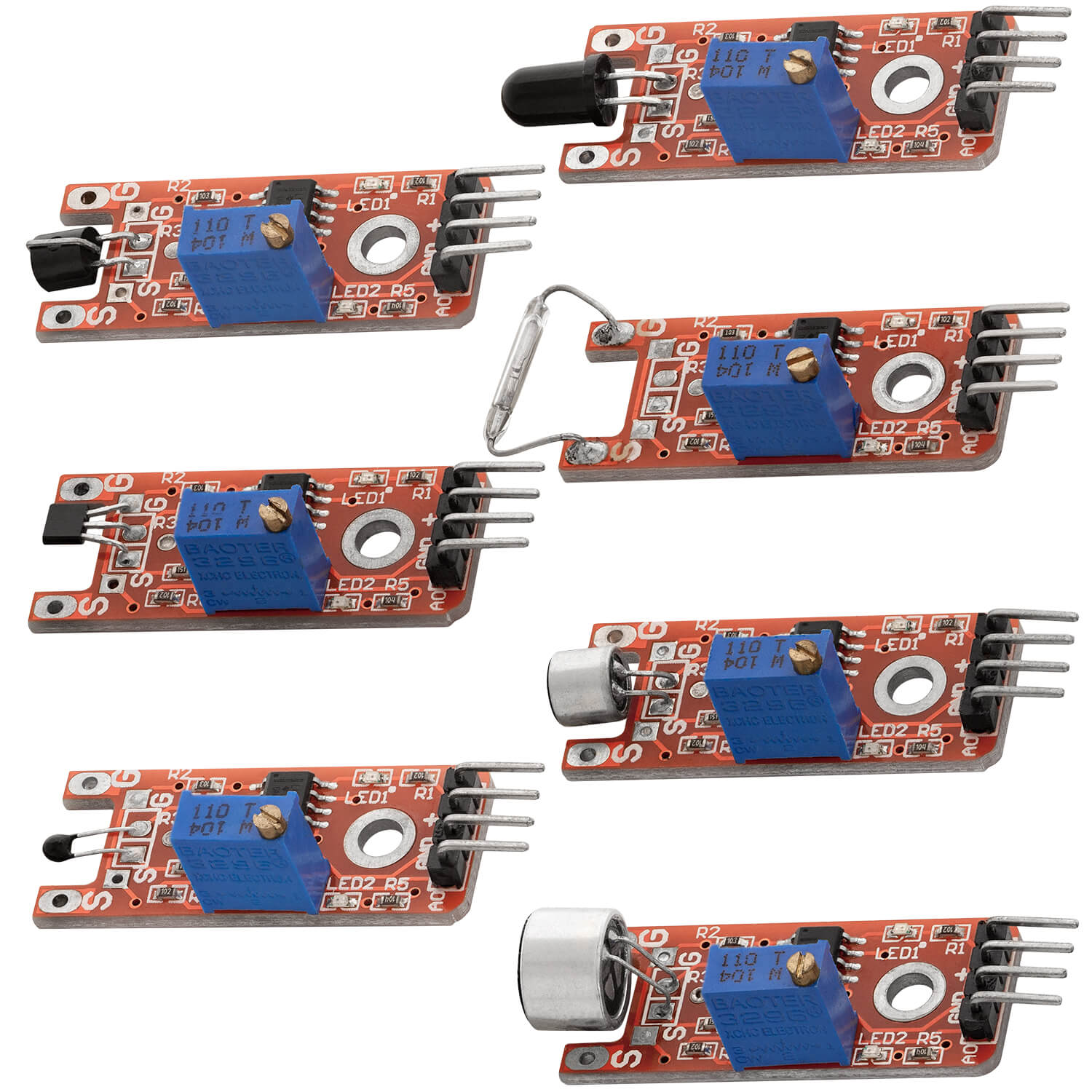 35 en 1 Kit de capteurs Kit de modules et accessoires compatibles avec Arduino et Raspberry Pi