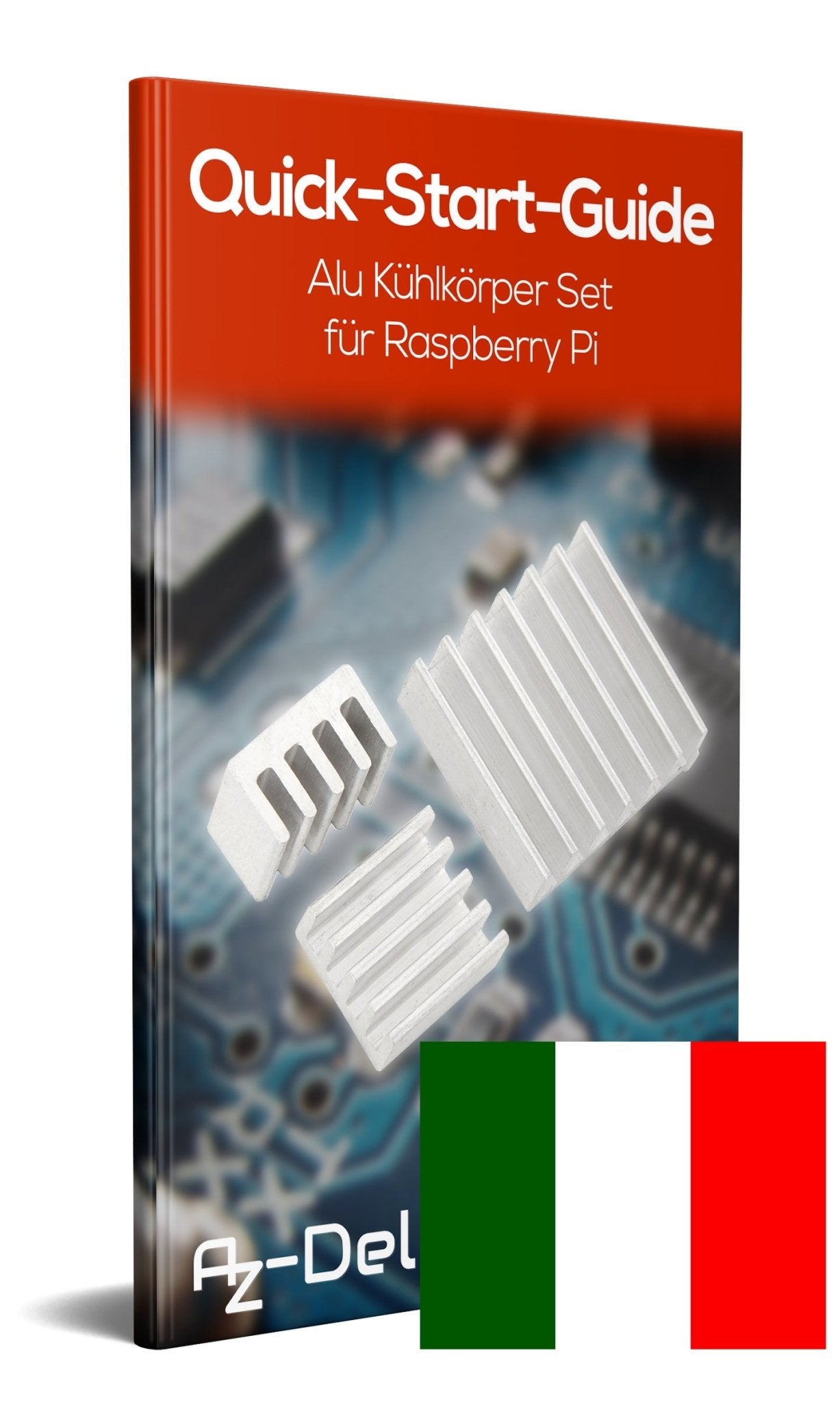 3er Set passive Alu Kühlkörper für Raspberry Pi A + B mit wärmeleitender Spezialklebefolie