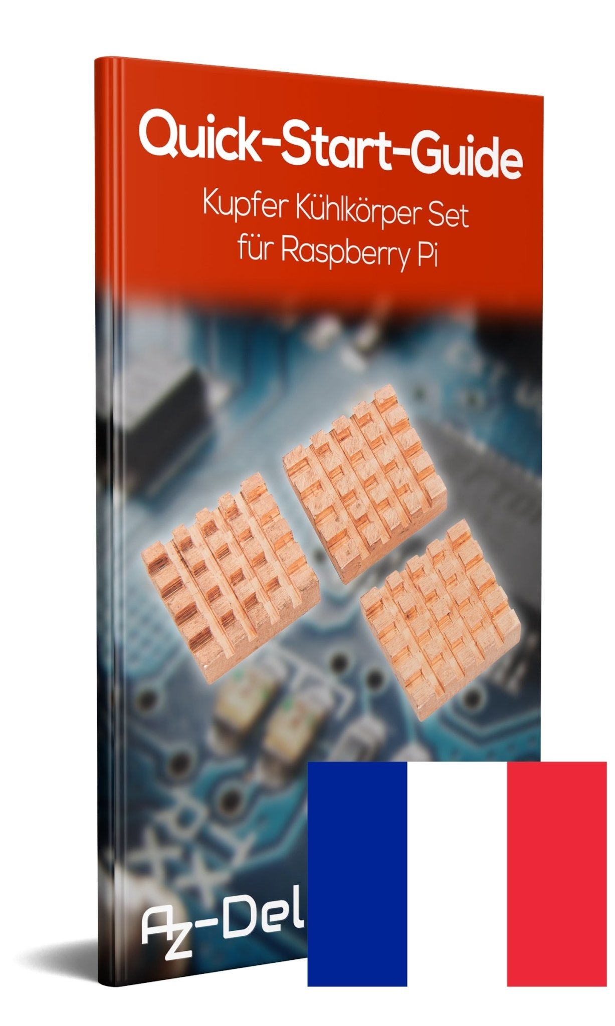 3er Set passive Kupfer Kühlkörper für Raspberry Pi 3