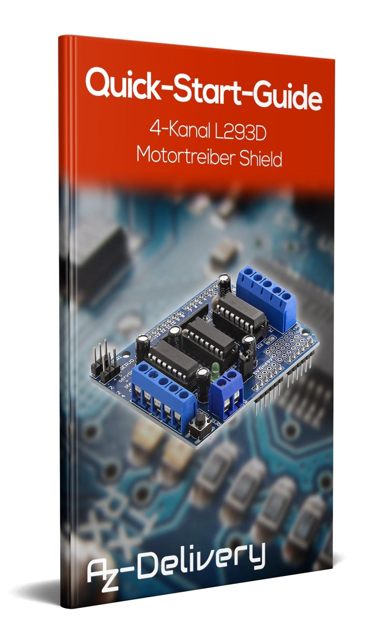 L293D Motor Driver Shield, 4 Canaux Pilote Moteur Shield, Stepper Motor Driver, Stepper Expansion Board compatible avec Arduino