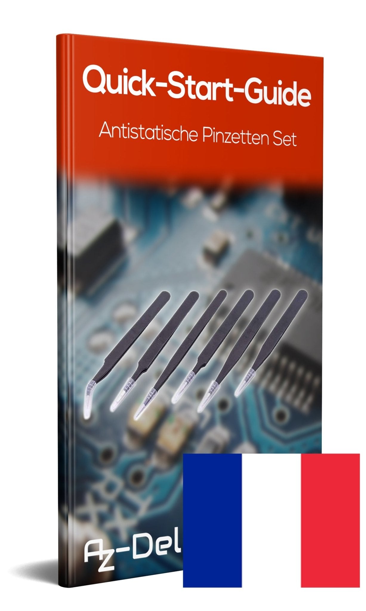 6 x antistatische Pinzetten ESD 10-15 für Elektronik, Reparaturen und Modellbau