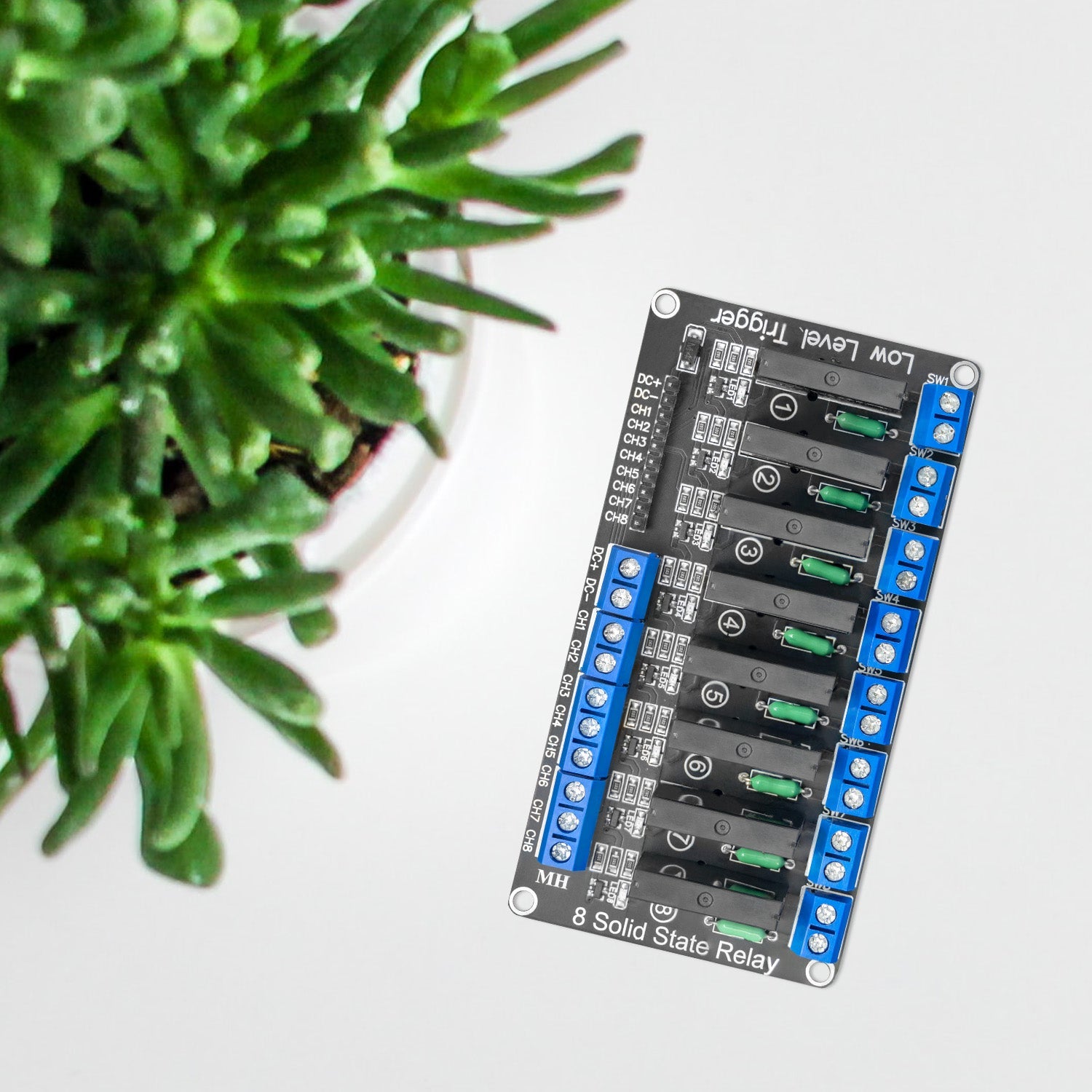 8 canaux Solid State Relais 5V DC Low Level Trigger Power Switch compatible avec Arduino et Raspberry Pi