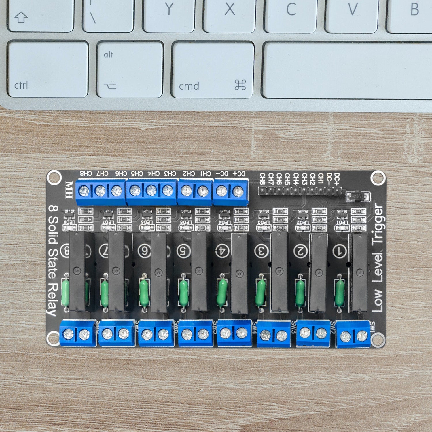 8 Kanaal Solid State Relais 5V DC Low Level Trigger Power Switch Compatibel met Arduino en Raspberry Pi